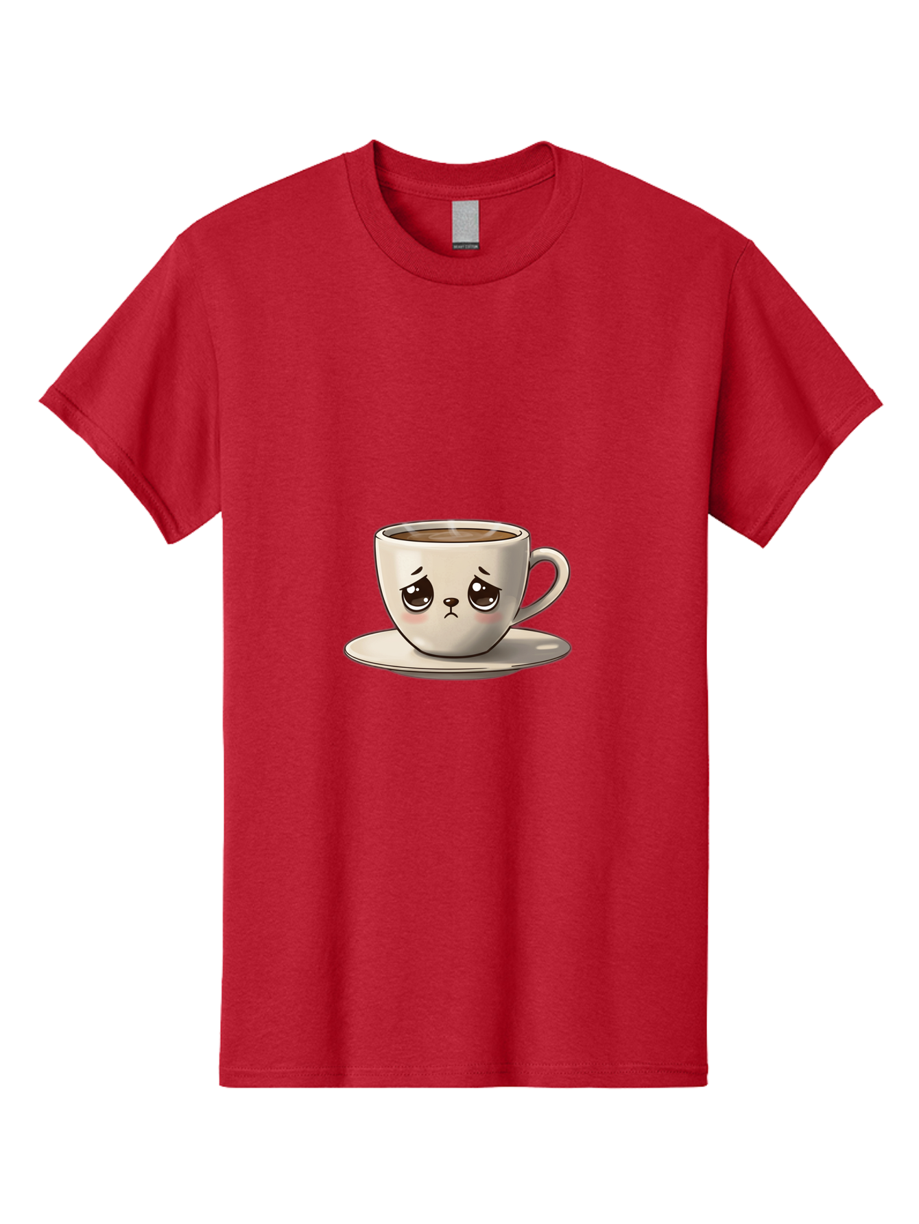 Angry-Coffee-Cup Men'S Graphic Tee, 100% Cotton, Comfortable Casual Summer Wear, Machine Washable, Angry Coffee Cup, Cartoon Character, Coffee Break, Morning Routine, Cafe Culture, Beverage, Caffeine, Humor, Kawaii Bae353 12