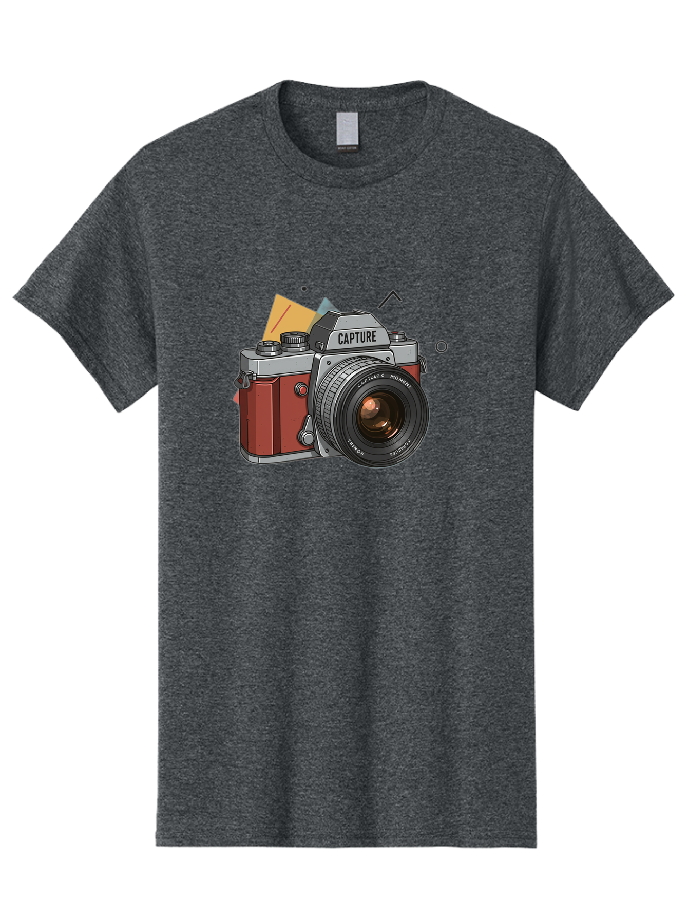 Capture-Camera Men'S Graphic Tee, 100% Cotton, Comfortable Casual Summer Wear, Machine Washable, Vintage Camera, Capture Moment, Photography Equipment, Capture The Moment, Dslr Camera, Camera Lens, Photography Accessories, Retro Camera Design, Bae384 8