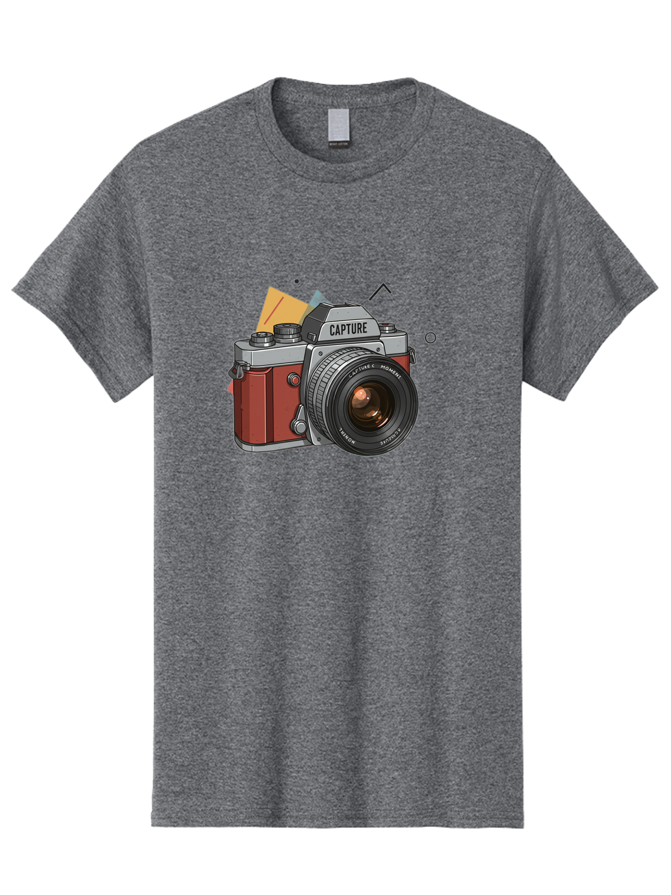 Capture-Camera Men'S Graphic Tee, 100% Cotton, Comfortable Casual Summer Wear, Machine Washable, Vintage Camera, Capture Moment, Photography Equipment, Capture The Moment, Dslr Camera, Camera Lens, Photography Accessories, Retro Camera Design, Bae384 13