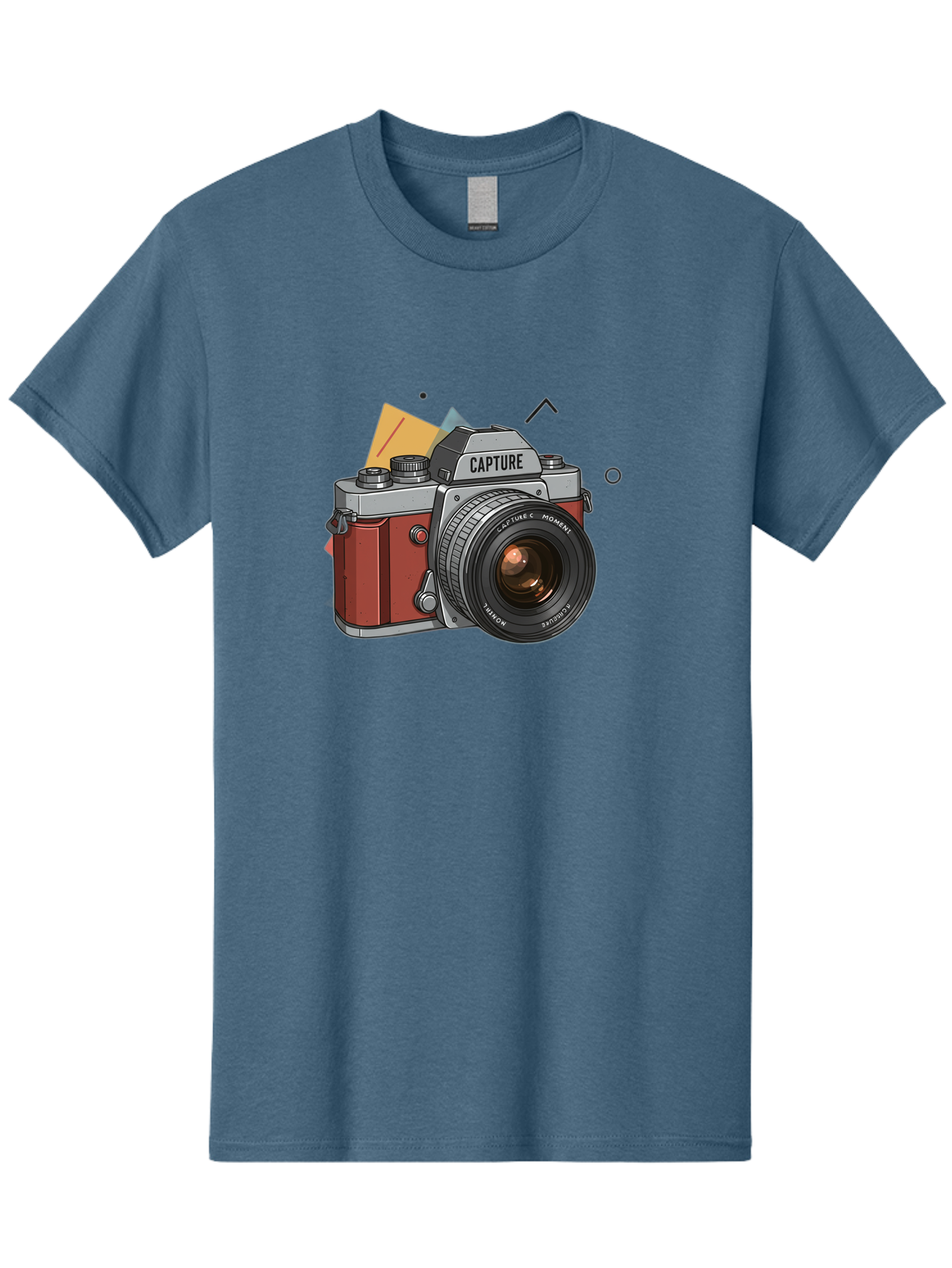 Capture-Camera Men'S Graphic Tee, 100% Cotton, Comfortable Casual Summer Wear, Machine Washable, Vintage Camera, Capture Moment, Photography Equipment, Capture The Moment, Dslr Camera, Camera Lens, Photography Accessories, Retro Camera Design, Bae384 6