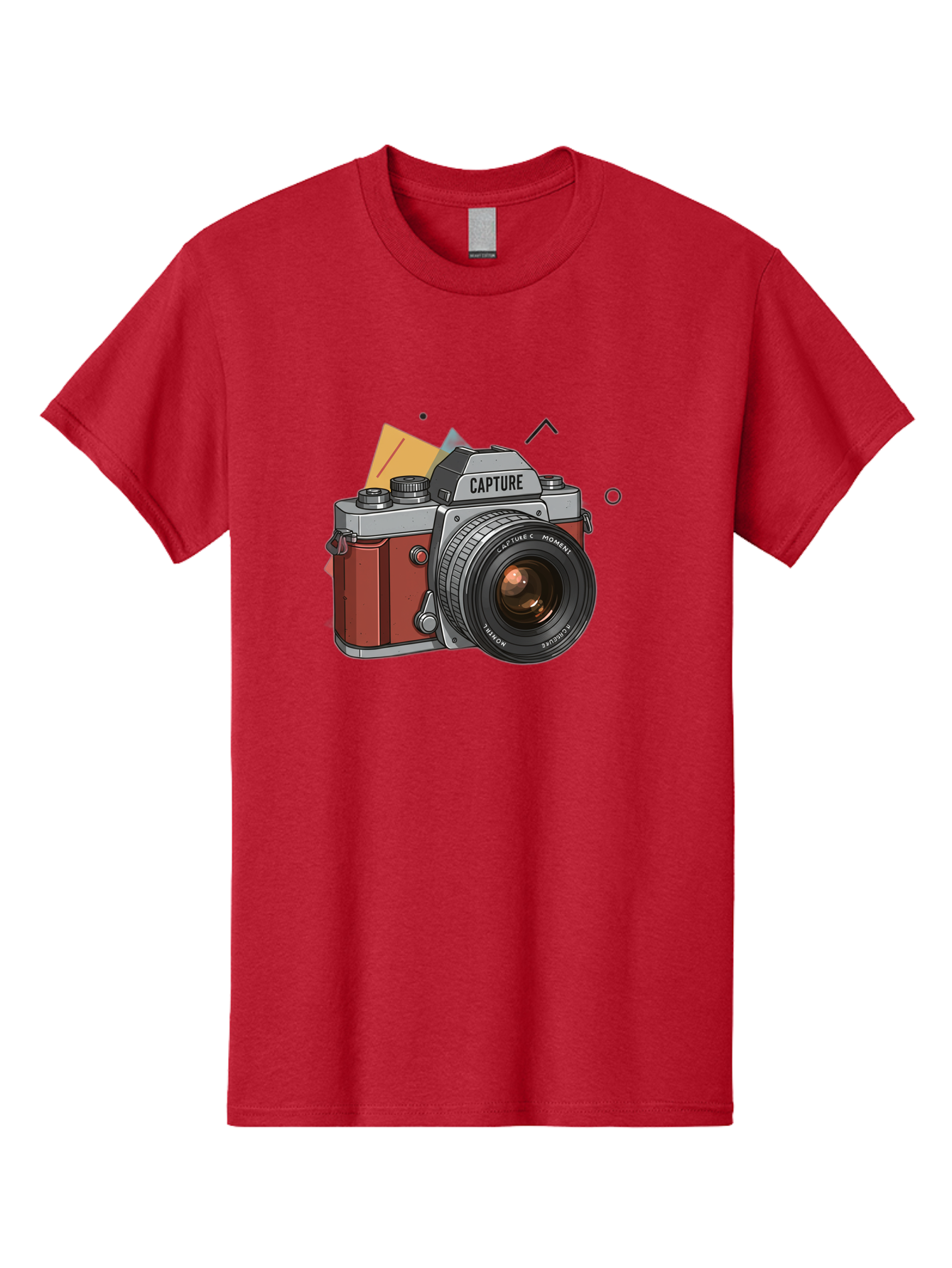 Capture-Camera Men'S Graphic Tee, 100% Cotton, Comfortable Casual Summer Wear, Machine Washable, Vintage Camera, Capture Moment, Photography Equipment, Capture The Moment, Dslr Camera, Camera Lens, Photography Accessories, Retro Camera Design, Bae384 2