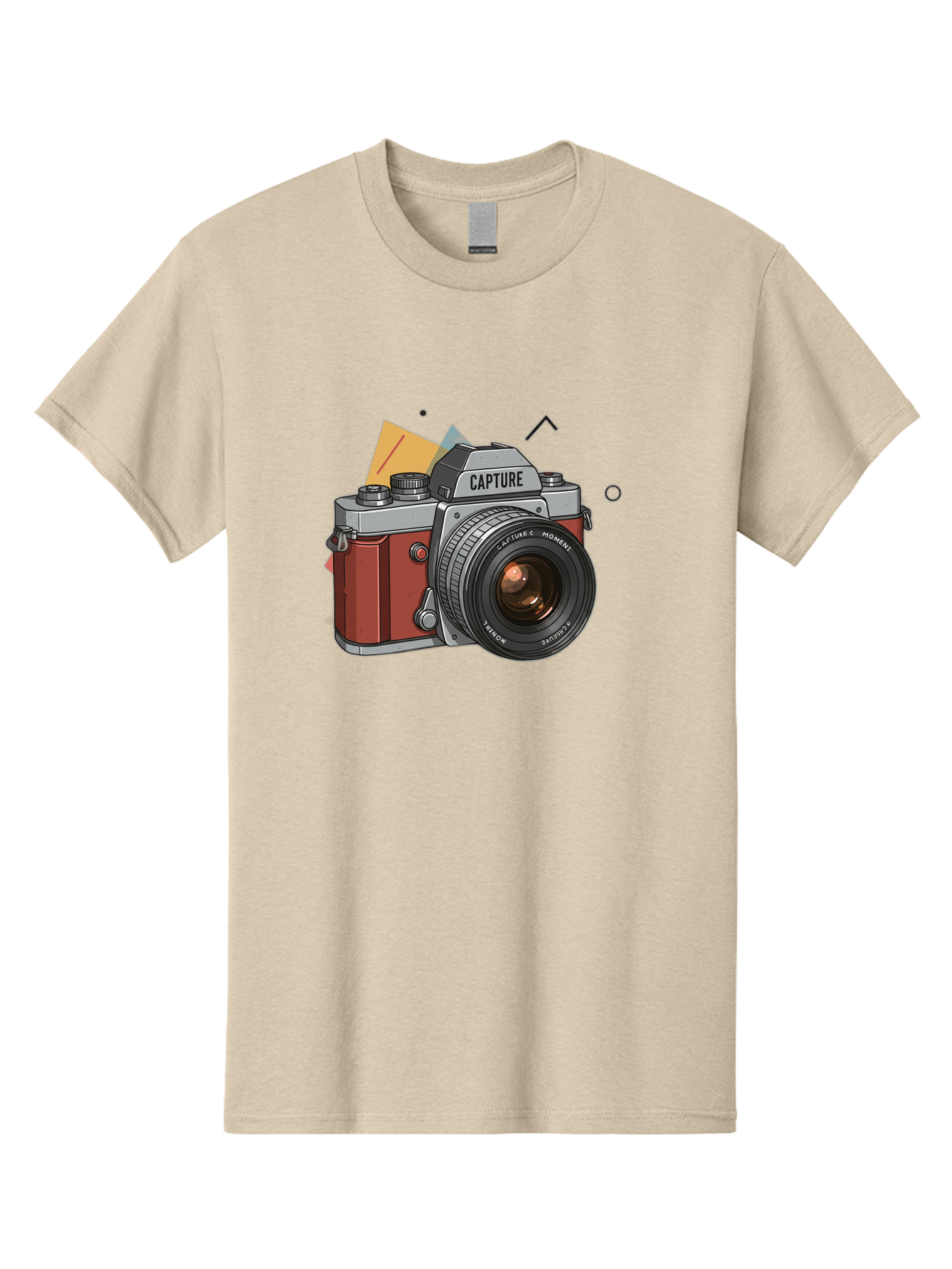 Capture-Camera Men'S Graphic Tee, 100% Cotton, Comfortable Casual Summer Wear, Machine Washable, Vintage Camera, Capture Moment, Photography Equipment, Capture The Moment, Dslr Camera, Camera Lens, Photography Accessories, Retro Camera Design, Bae384 9