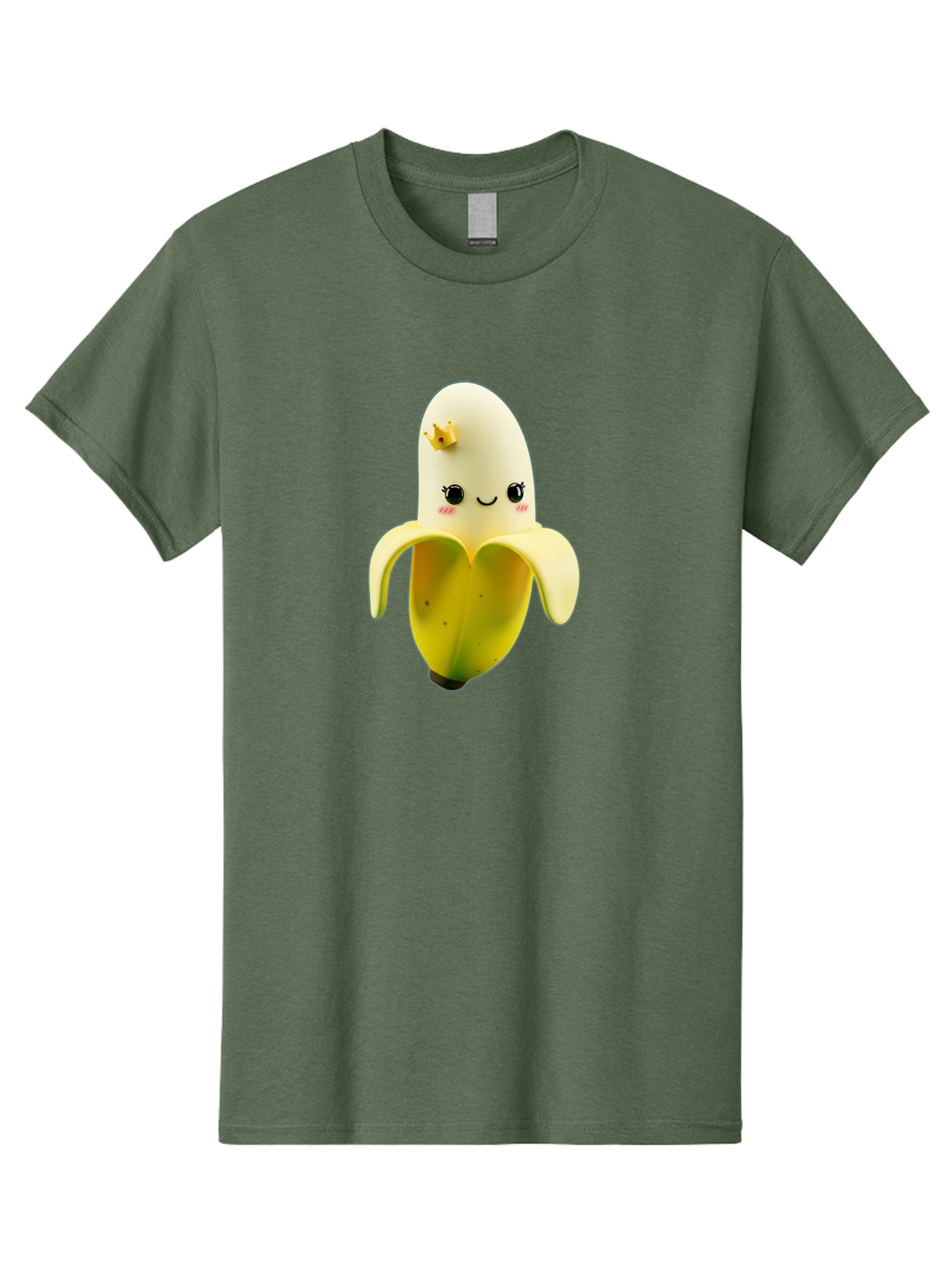 Cute-Banana Men'S Graphic Tee, 100% Cotton, Comfortable Casual Summer Wear, Machine Washable, Cartoon Banana Character, Cute Fruit Design, Banana Prince, Kawaii Fruit, Adorable Banana, Funny Fruit Character, Yellow Fruit, Smiling Banana Bae424 11