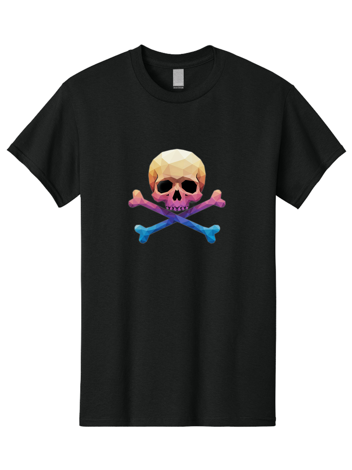 Jolly-Roger-Skull-1 Men'S Graphic Tee, 100% Cotton, Comfortable Casual Summer Wear, Machine Washable, Skull, Crossbones, Pirate Symbol, Danger Sign, Warning Sign, Pirate Flag, Skull And Crossbones, Pirate Emblem, Danger Alert, Toxic Symbol, Bae473 2
