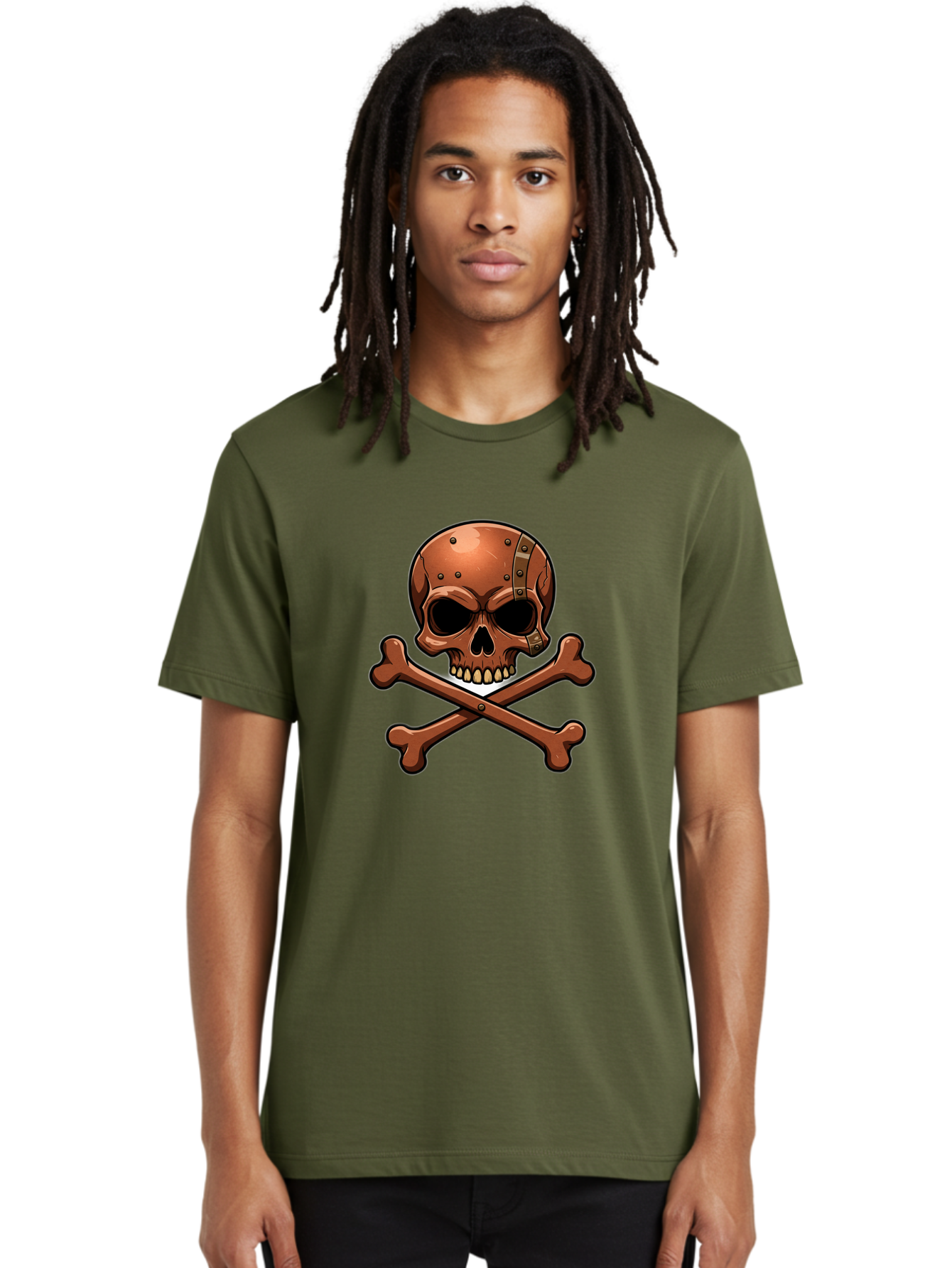 Jolly-Roger-Skull-And-Bones Men'S Graphic Tee, 100% Cotton, Comfortable Casual Summer Wear, Machine Washable, Skull And Crossbones, Pirate Symbol, Jolly Roger, Danger Sign, Warning Symbol, Pirate Flag, Crossbones Symbol, Skull Icon Bae474 16