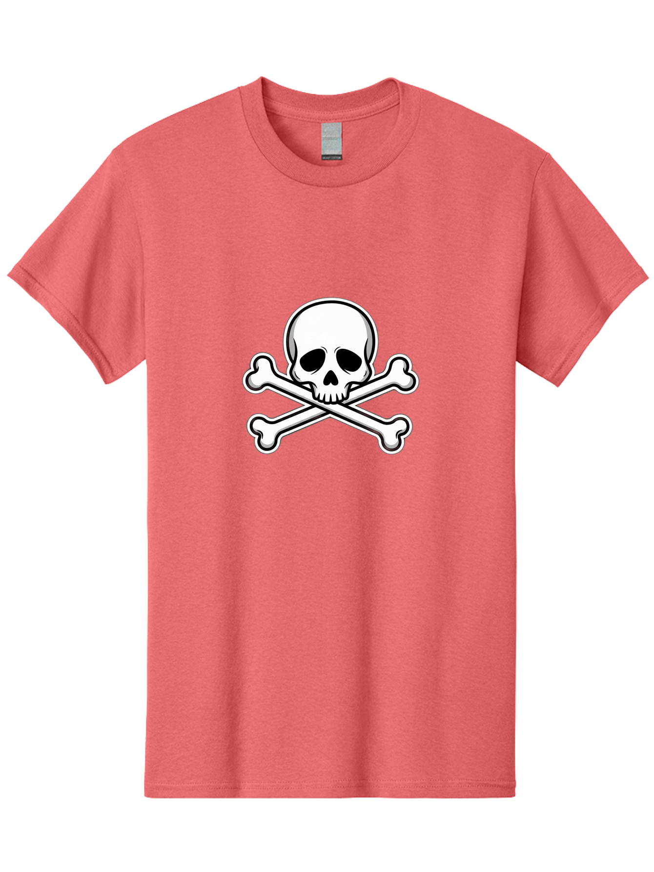 Jolly-Roger-Skull Men'S Graphic Tee, 100% Cotton, Comfortable Casual Summer Wear, Machine Washable, Skull And Crossbones, Pirate Symbol, Danger Sign, Warning Sign, Pirate Flag, Danger Alert, Caution Symbol Bae476 1