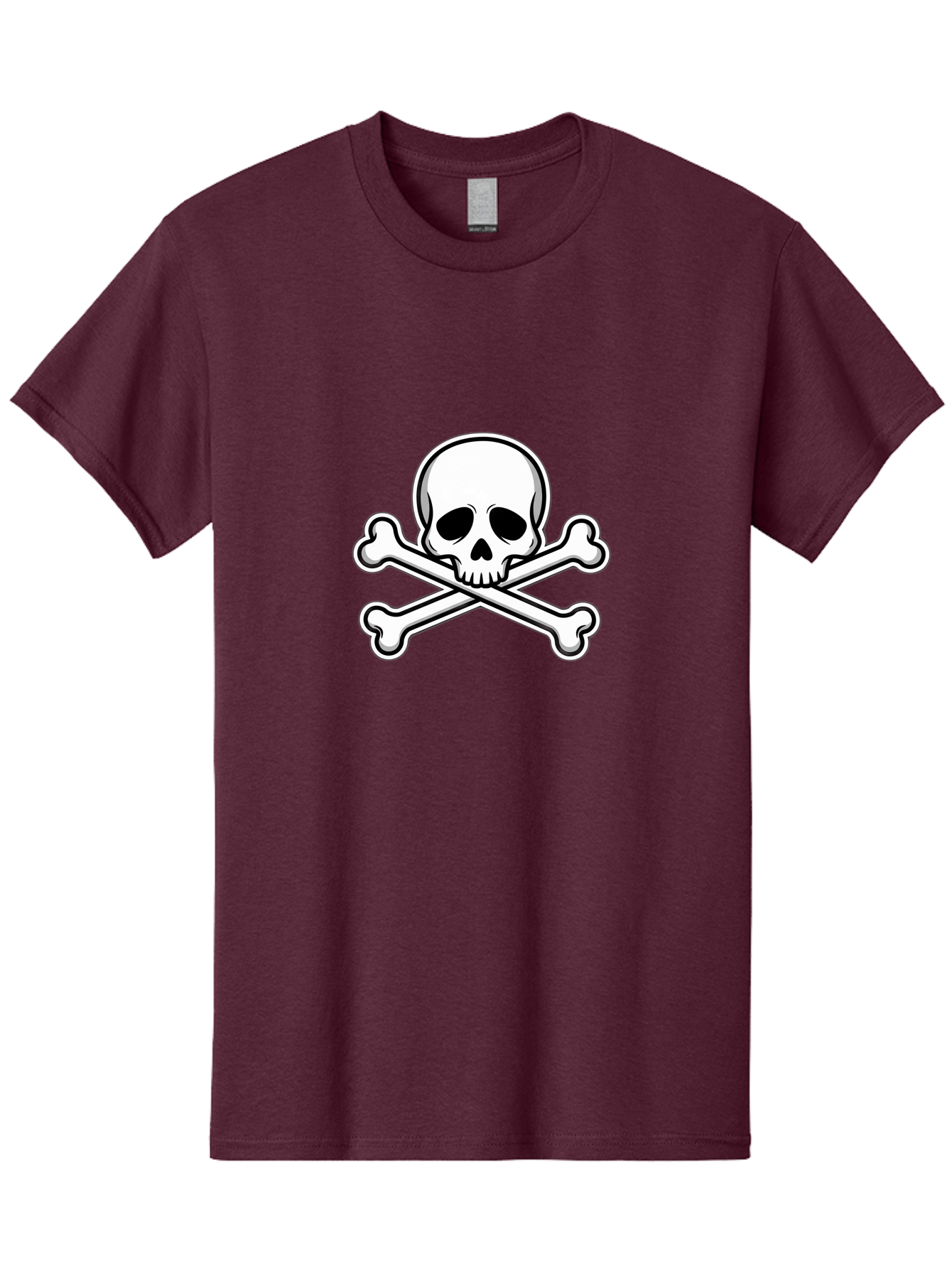 Jolly-Roger-Skull Men'S Graphic Tee, 100% Cotton, Comfortable Casual Summer Wear, Machine Washable, Skull And Crossbones, Pirate Symbol, Danger Sign, Warning Sign, Pirate Flag, Danger Alert, Caution Symbol Bae476 2