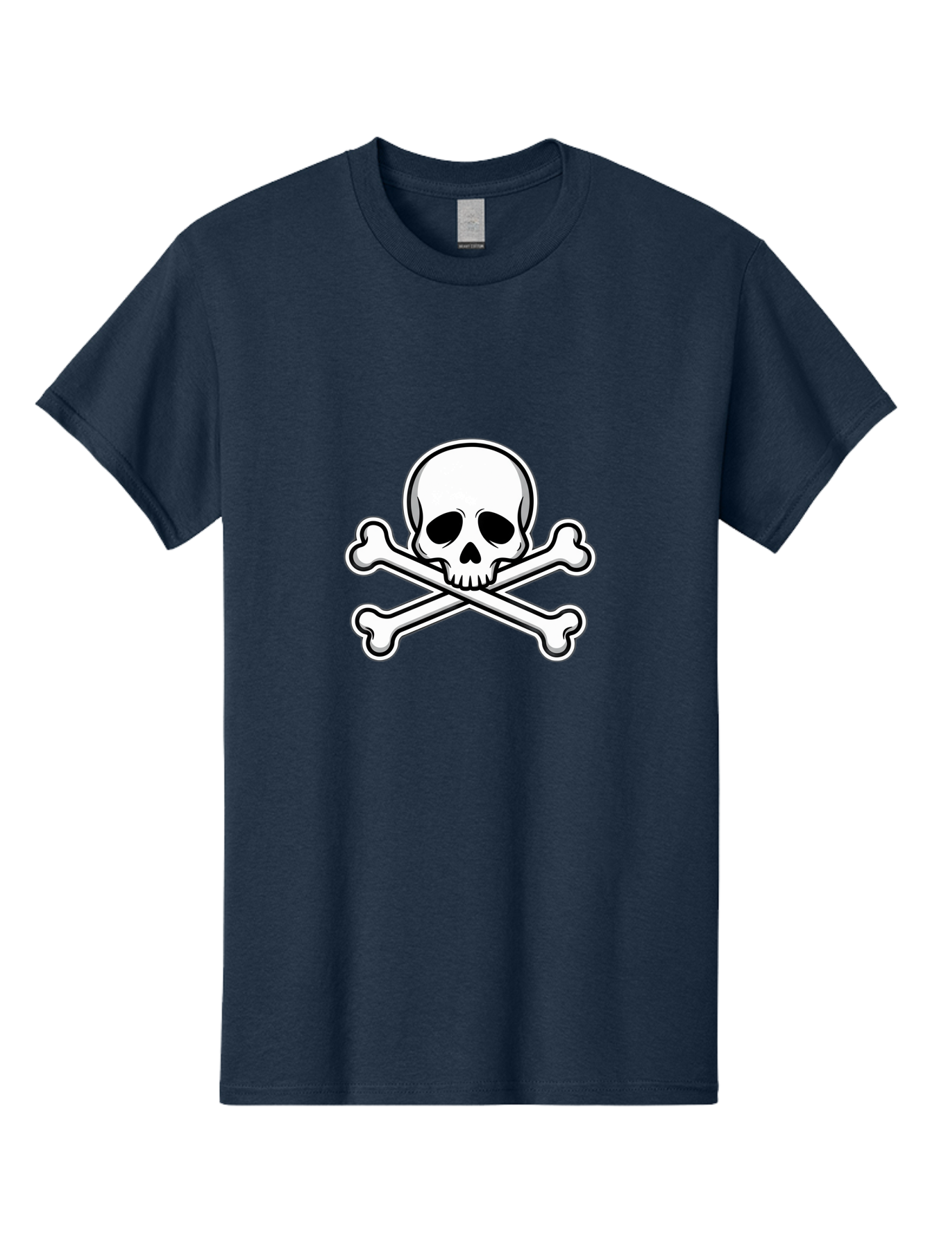 Jolly-Roger-Skull Men'S Graphic Tee, 100% Cotton, Comfortable Casual Summer Wear, Machine Washable, Skull And Crossbones, Pirate Symbol, Danger Sign, Warning Sign, Pirate Flag, Danger Alert, Caution Symbol Bae476 15