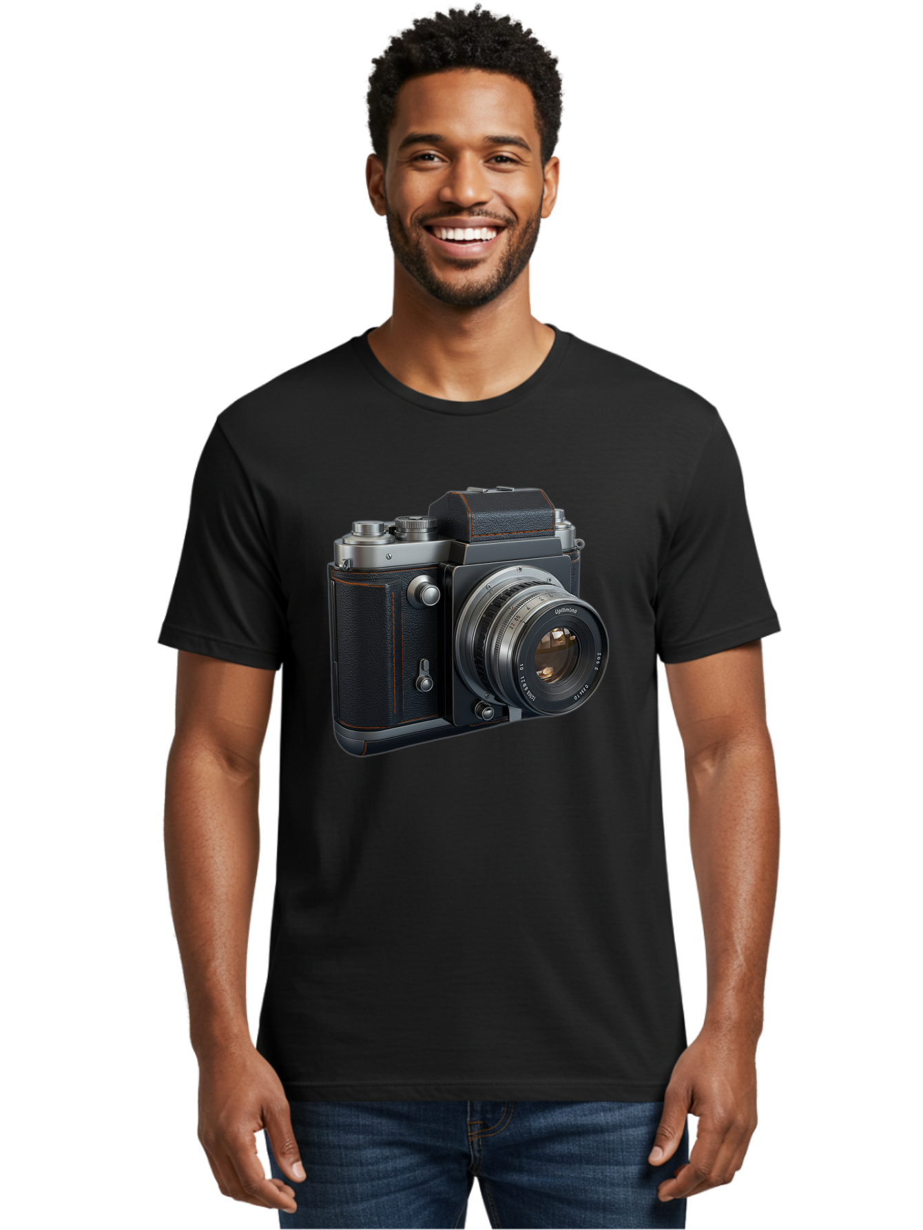 Leica-M6 Men'S Graphic Tee, 100% Cotton, Comfortable Casual Summer Wear, Machine Washable, Vintage Camera, Black Leather, Silver Accents, High-End Photography Equipment, Classic Design, Film Camera, Leica M6, Photography Gear, Retro Style Bae485 23