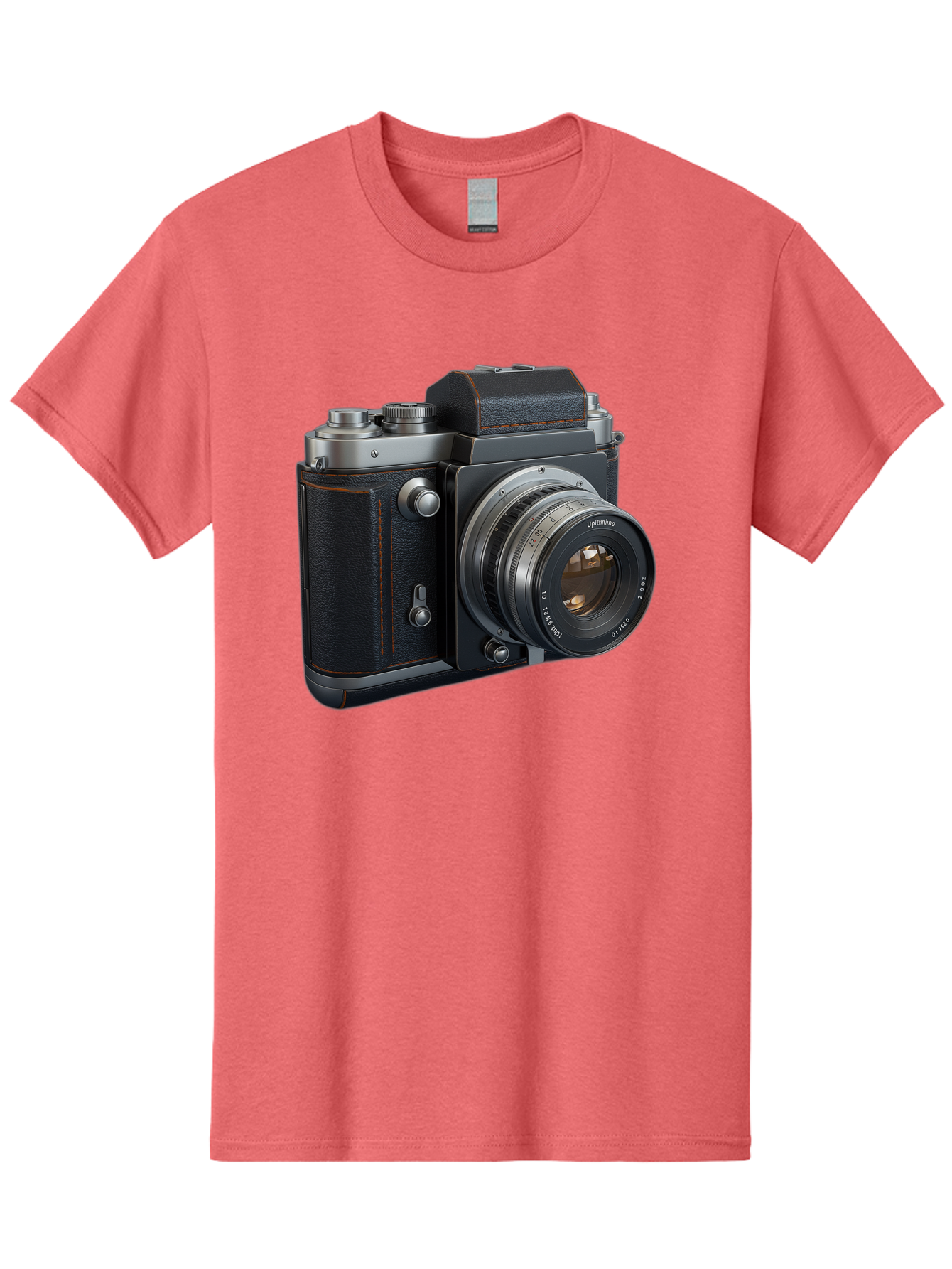 Leica-M6 Men'S Graphic Tee, 100% Cotton, Comfortable Casual Summer Wear, Machine Washable, Vintage Camera, Black Leather, Silver Accents, High-End Photography Equipment, Classic Design, Film Camera, Leica M6, Photography Gear, Retro Style Bae485 3