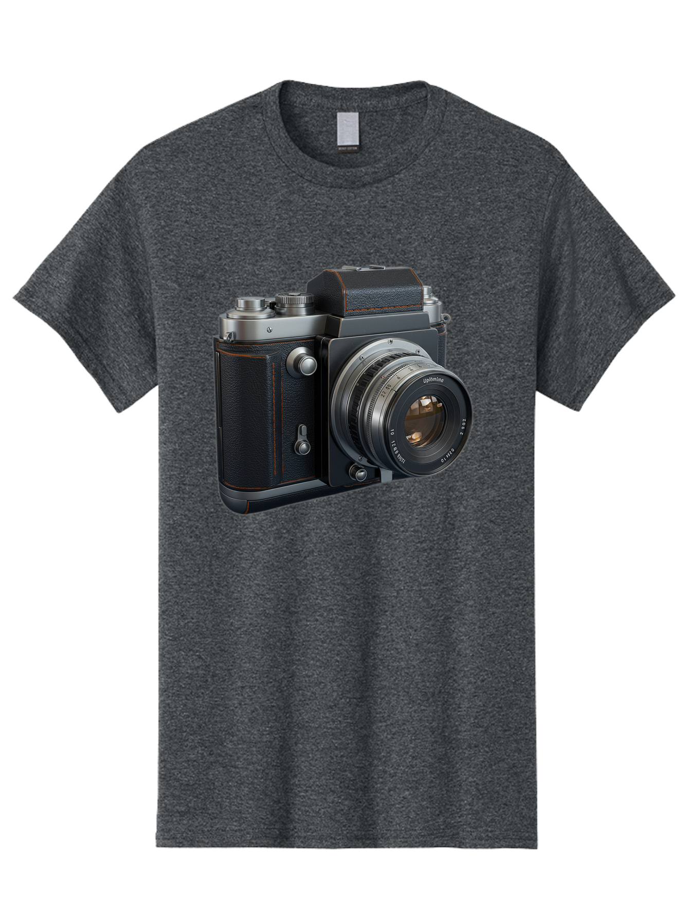 Leica-M6 Men'S Graphic Tee, 100% Cotton, Comfortable Casual Summer Wear, Machine Washable, Vintage Camera, Black Leather, Silver Accents, High-End Photography Equipment, Classic Design, Film Camera, Leica M6, Photography Gear, Retro Style Bae485 1
