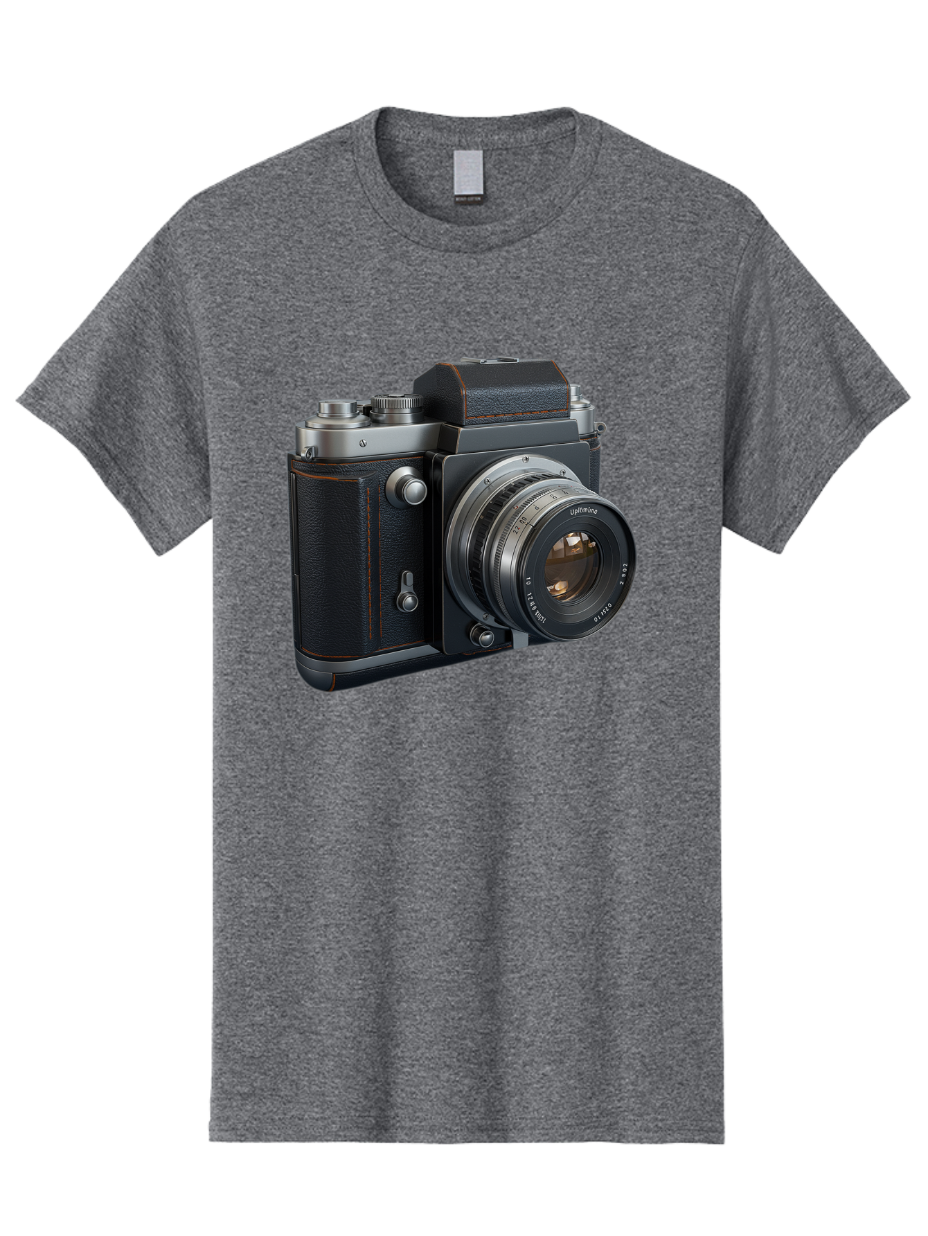 Leica-M6 Men'S Graphic Tee, 100% Cotton, Comfortable Casual Summer Wear, Machine Washable, Vintage Camera, Black Leather, Silver Accents, High-End Photography Equipment, Classic Design, Film Camera, Leica M6, Photography Gear, Retro Style Bae485 2