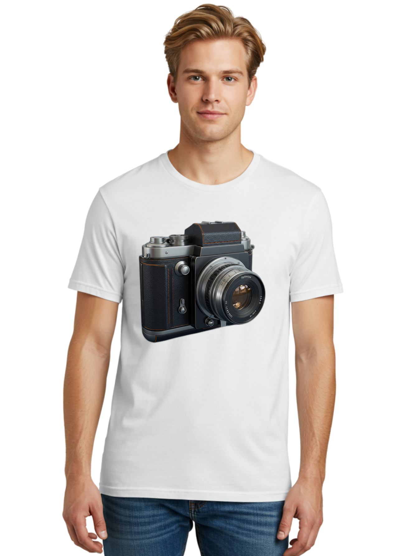 Leica-M6 Men'S Graphic Tee, 100% Cotton, Comfortable Casual Summer Wear, Machine Washable, Vintage Camera, Black Leather, Silver Accents, High-End Photography Equipment, Classic Design, Film Camera, Leica M6, Photography Gear, Retro Style Bae485 28
