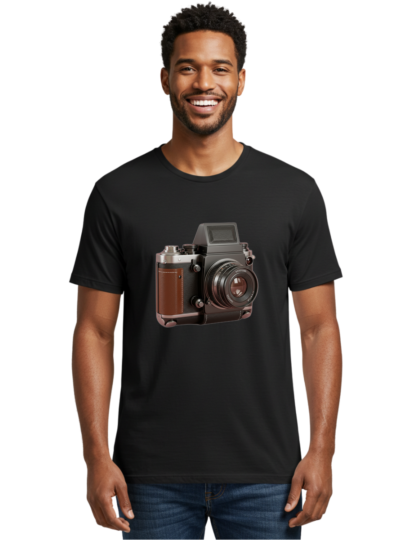 Mamiya-Sekor-50Mm-F-1-7-Lens-On-Camera-Body Men'S Graphic Tee, 100% Cotton, Comfortable Casual Summer Wear, Machine Washable, Hasselblad 500C Camera, Medium Format Camera, Hasselblad Lens, Photography Equipment, Vintage Camera, Classic Design, Bae489 17