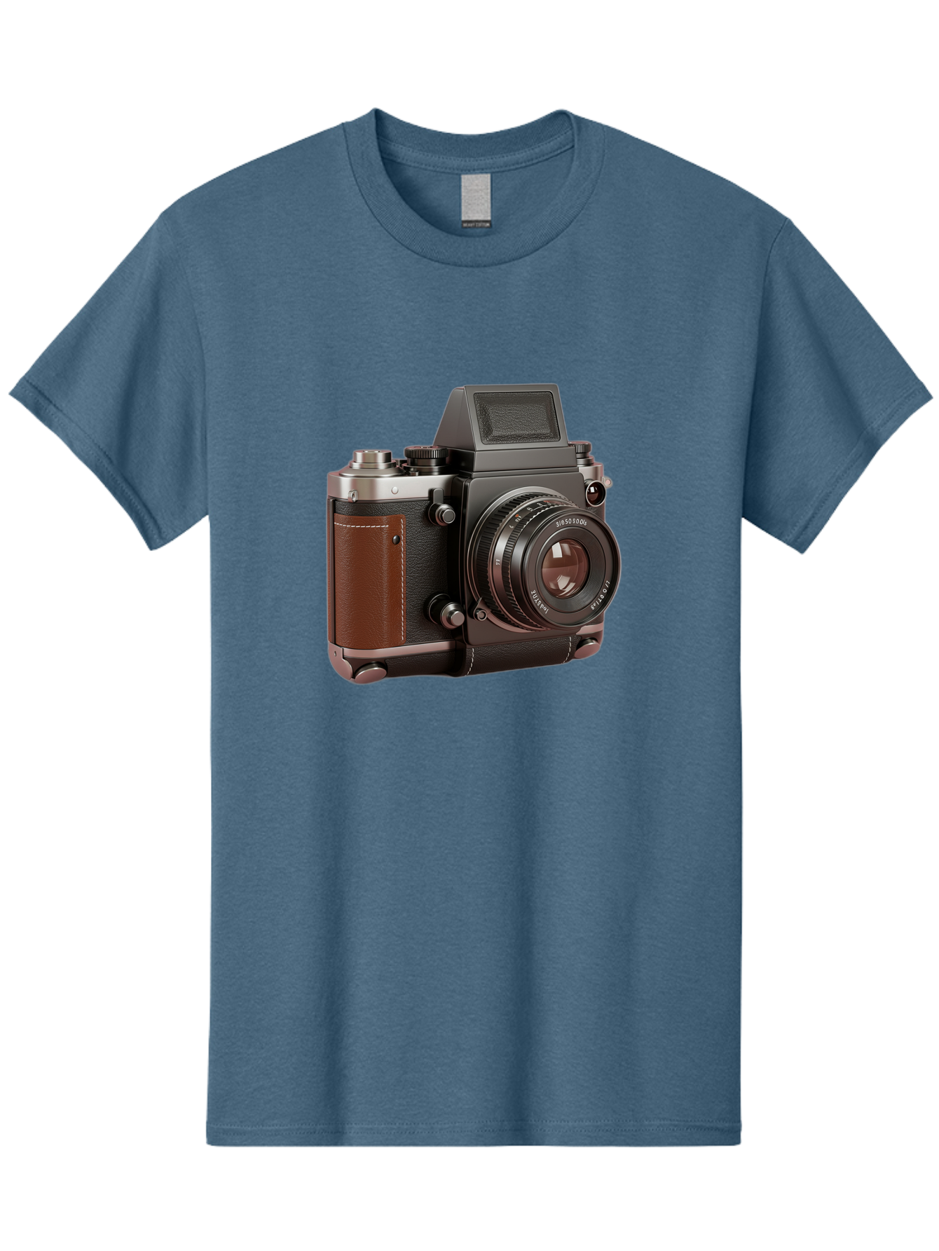 Mamiya-Sekor-50Mm-F-1-7-Lens-On-Camera-Body Men'S Graphic Tee, 100% Cotton, Comfortable Casual Summer Wear, Machine Washable, Hasselblad 500C Camera, Medium Format Camera, Hasselblad Lens, Photography Equipment, Vintage Camera, Classic Design, Bae489 13