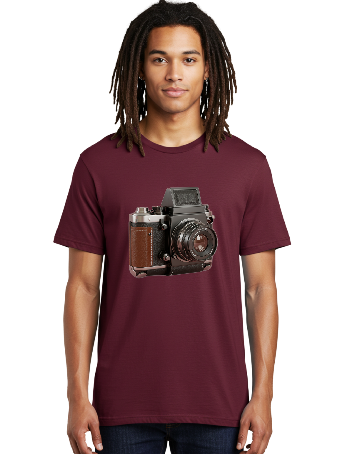 Mamiya-Sekor-50Mm-F-1-7-Lens-On-Camera-Body Men'S Graphic Tee, 100% Cotton, Comfortable Casual Summer Wear, Machine Washable, Hasselblad 500C Camera, Medium Format Camera, Hasselblad Lens, Photography Equipment, Vintage Camera, Classic Design, Bae489 22
