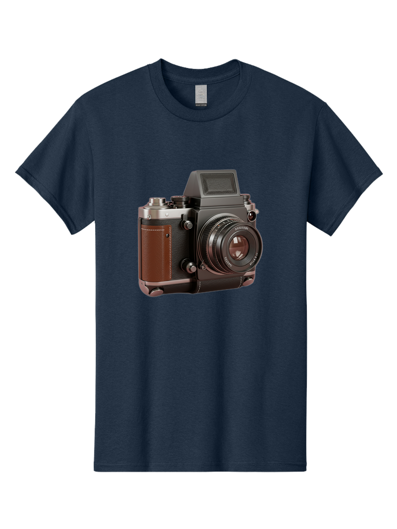 Mamiya-Sekor-50Mm-F-1-7-Lens-On-Camera-Body Men'S Graphic Tee, 100% Cotton, Comfortable Casual Summer Wear, Machine Washable, Hasselblad 500C Camera, Medium Format Camera, Hasselblad Lens, Photography Equipment, Vintage Camera, Classic Design, Bae489 14