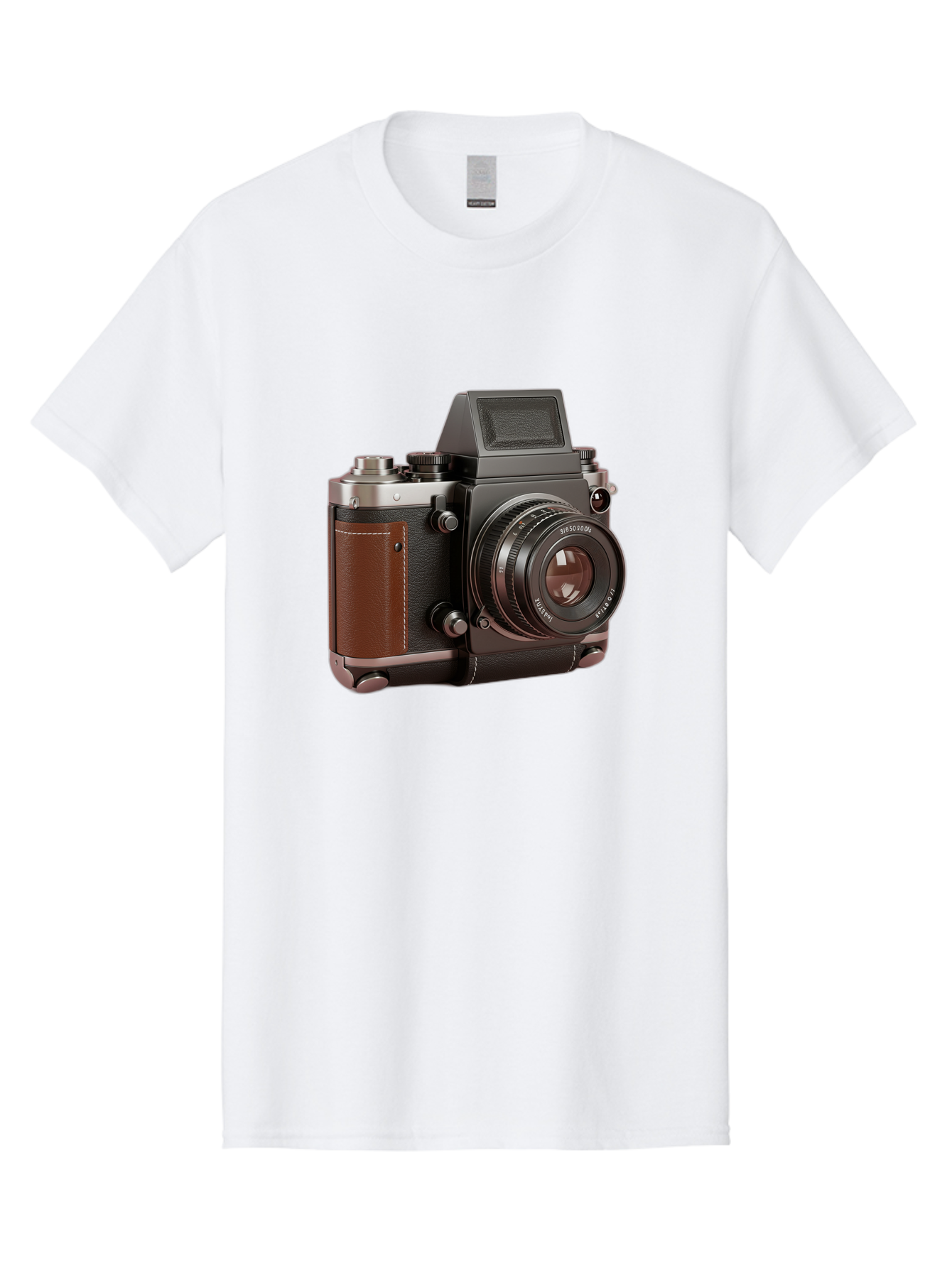 Mamiya-Sekor-50Mm-F-1-7-Lens-On-Camera-Body Men'S Graphic Tee, 100% Cotton, Comfortable Casual Summer Wear, Machine Washable, Hasselblad 500C Camera, Medium Format Camera, Hasselblad Lens, Photography Equipment, Vintage Camera, Classic Design, Bae489 12