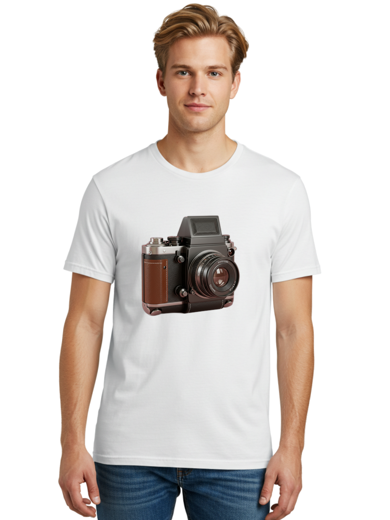 Mamiya-Sekor-50Mm-F-1-7-Lens-On-Camera-Body Men'S Graphic Tee, 100% Cotton, Comfortable Casual Summer Wear, Machine Washable, Hasselblad 500C Camera, Medium Format Camera, Hasselblad Lens, Photography Equipment, Vintage Camera, Classic Design, Bae489 27