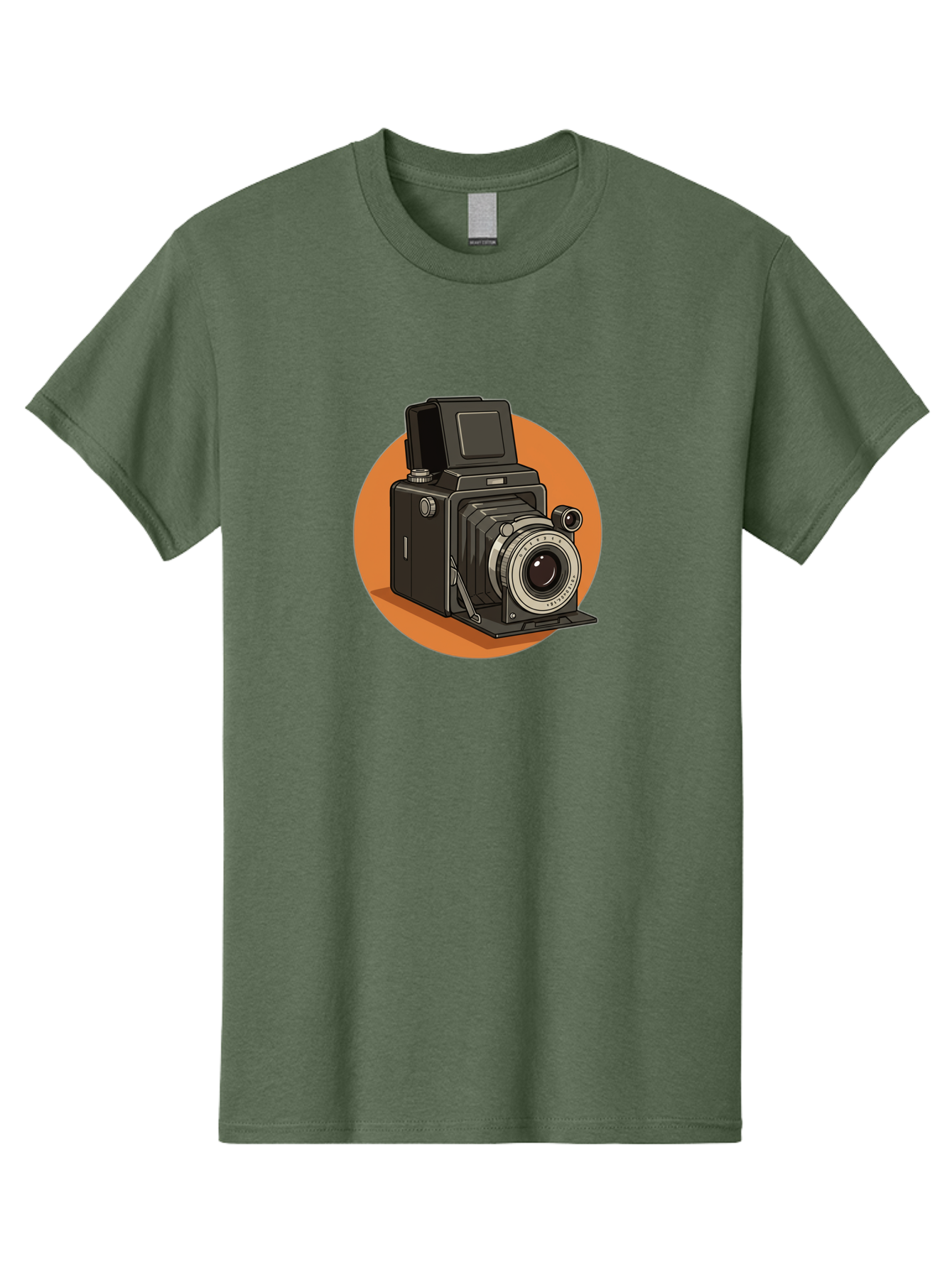 Medium-Format-Camera Men'S Graphic Tee, 100% Cotton, Comfortable Casual Summer Wear, Machine Washable, Vintage Camera, Old Camera, Photography Equipment, Classic Design, Retro Style, Camera Lens, Photography Gear, Nostalgic Feel Bae492 2