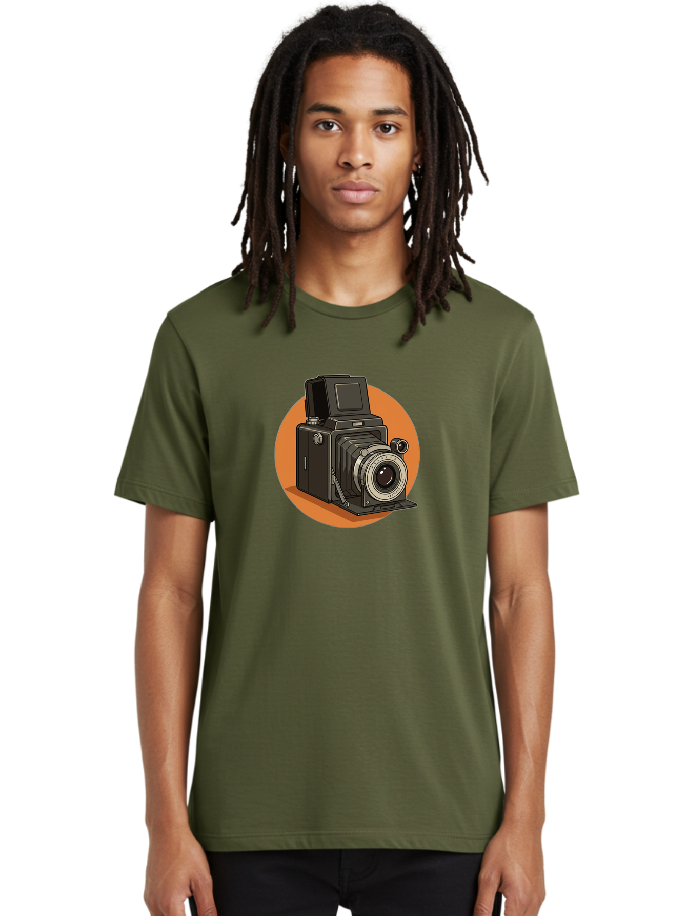 Medium-Format-Camera Men'S Graphic Tee, 100% Cotton, Comfortable Casual Summer Wear, Machine Washable, Vintage Camera, Old Camera, Photography Equipment, Classic Design, Retro Style, Camera Lens, Photography Gear, Nostalgic Feel Bae492 17