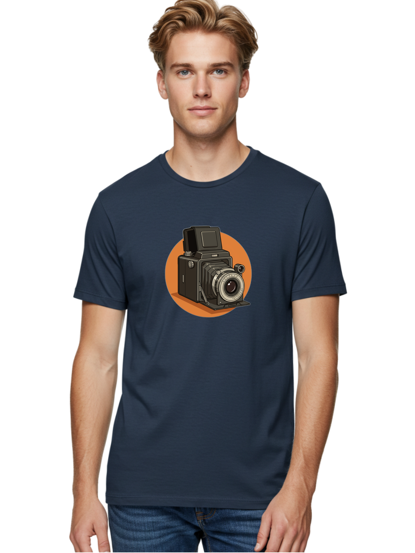 Medium-Format-Camera Men'S Graphic Tee, 100% Cotton, Comfortable Casual Summer Wear, Machine Washable, Vintage Camera, Old Camera, Photography Equipment, Classic Design, Retro Style, Camera Lens, Photography Gear, Nostalgic Feel Bae492 27