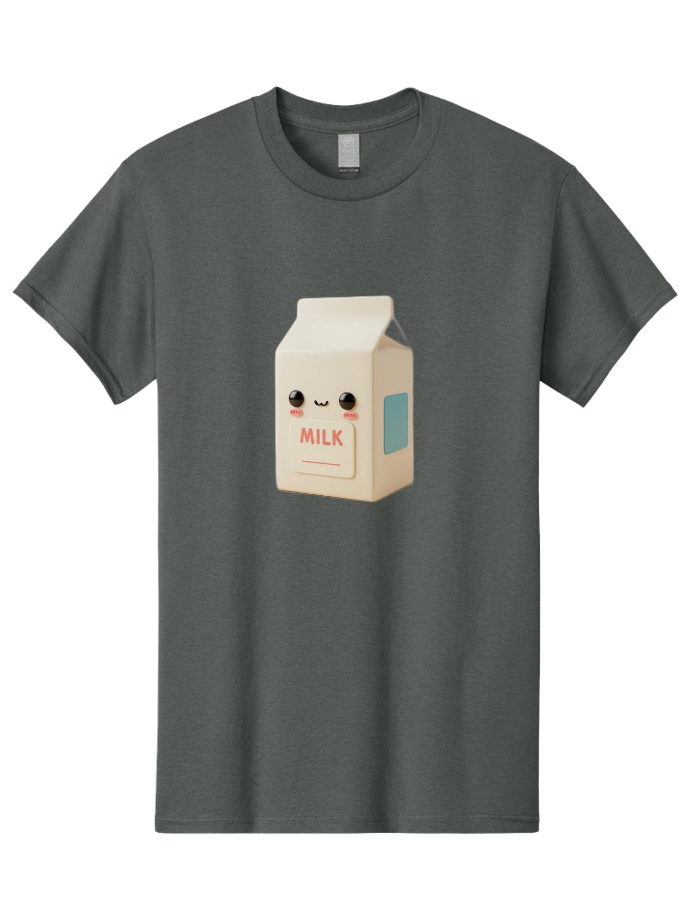 Milk-4 Men'S Graphic Tee, 100% Cotton, Comfortable Casual Summer Wear, Machine Washable, Carton With Face, Cute Character, Kawaii, Adorable, Milk Carton, Funny Expression, Playful Design, Happy Face, Cartoon-Style Bae499 14