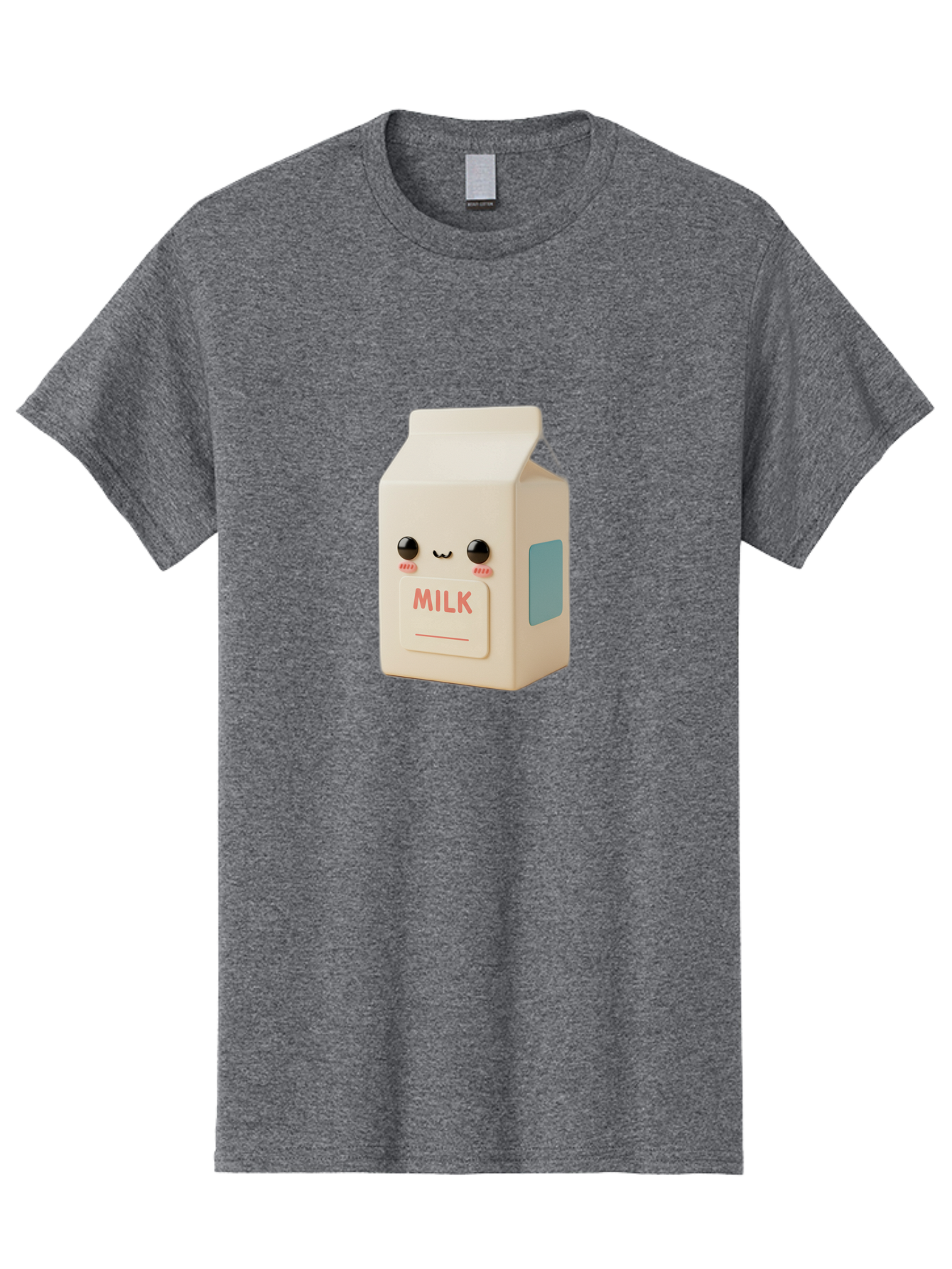 Milk-4 Men'S Graphic Tee, 100% Cotton, Comfortable Casual Summer Wear, Machine Washable, Carton With Face, Cute Character, Kawaii, Adorable, Milk Carton, Funny Expression, Playful Design, Happy Face, Cartoon-Style Bae499 11