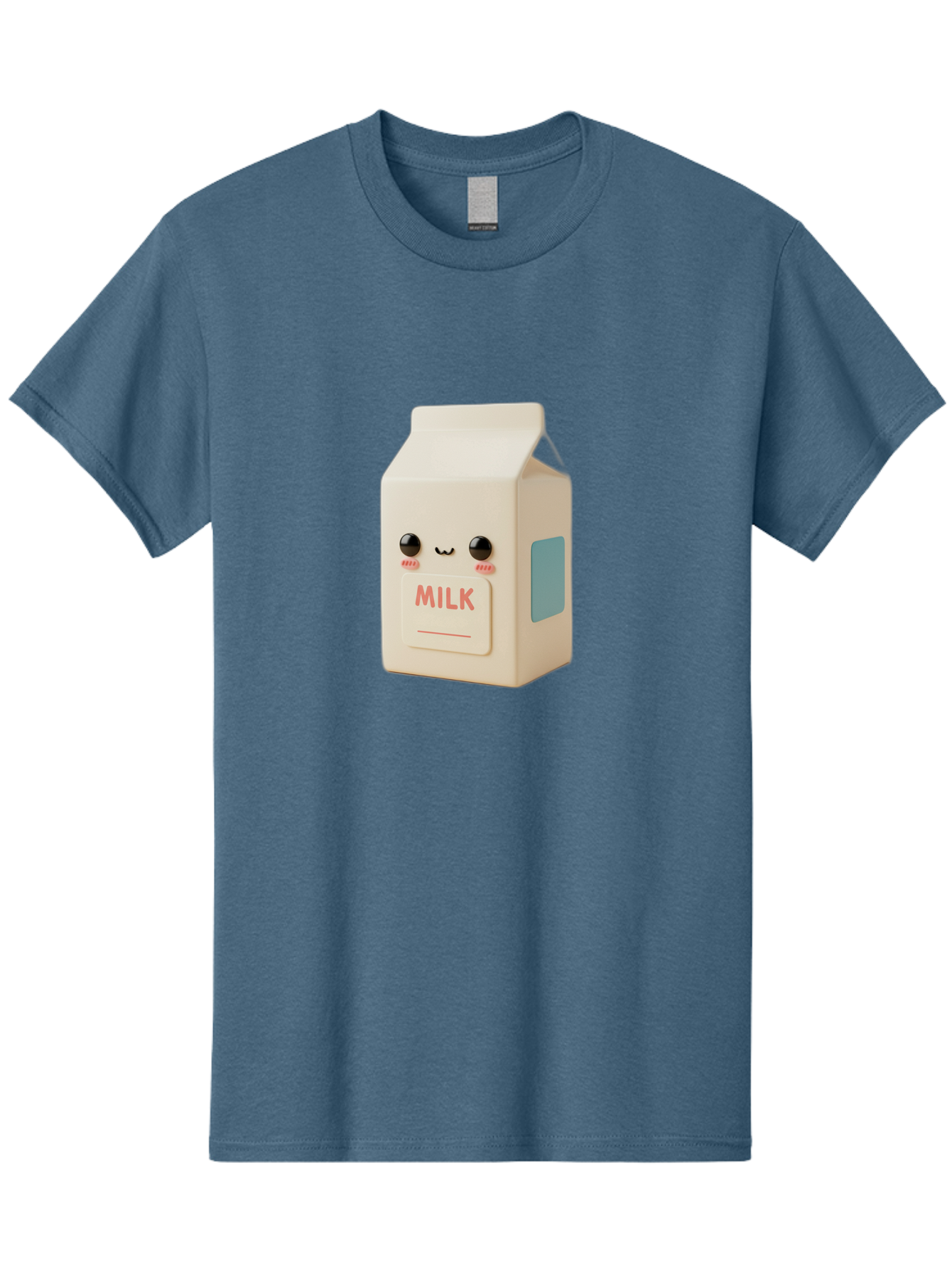 Milk-4 Men'S Graphic Tee, 100% Cotton, Comfortable Casual Summer Wear, Machine Washable, Carton With Face, Cute Character, Kawaii, Adorable, Milk Carton, Funny Expression, Playful Design, Happy Face, Cartoon-Style Bae499 15