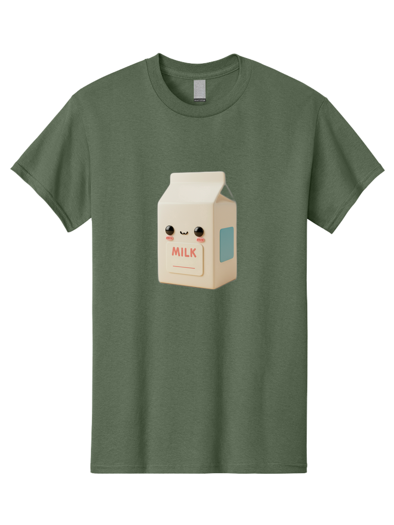 Milk-4 Men'S Graphic Tee, 100% Cotton, Comfortable Casual Summer Wear, Machine Washable, Carton With Face, Cute Character, Kawaii, Adorable, Milk Carton, Funny Expression, Playful Design, Happy Face, Cartoon-Style Bae499 7