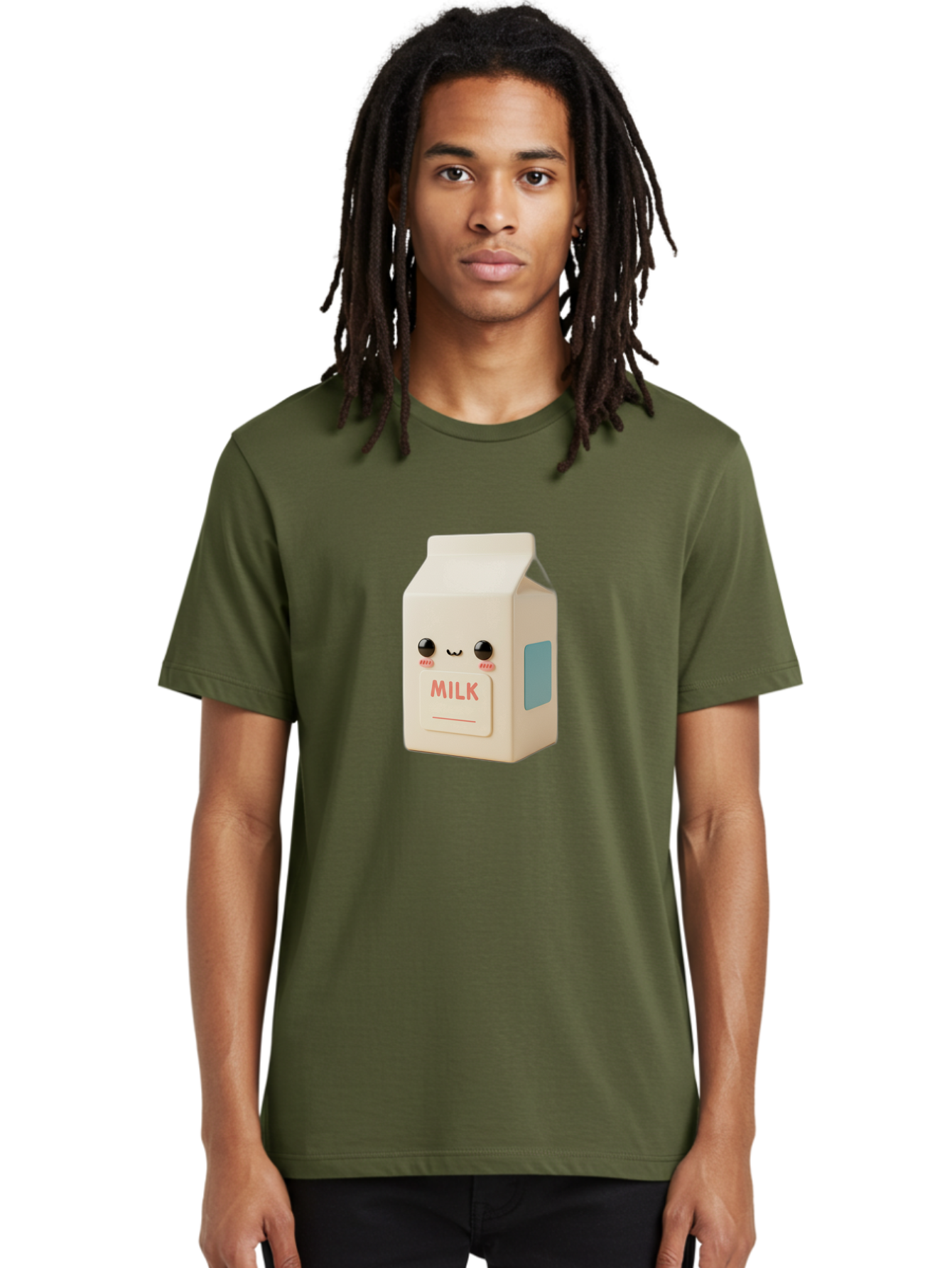 Milk-4 Men'S Graphic Tee, 100% Cotton, Comfortable Casual Summer Wear, Machine Washable, Carton With Face, Cute Character, Kawaii, Adorable, Milk Carton, Funny Expression, Playful Design, Happy Face, Cartoon-Style Bae499 22