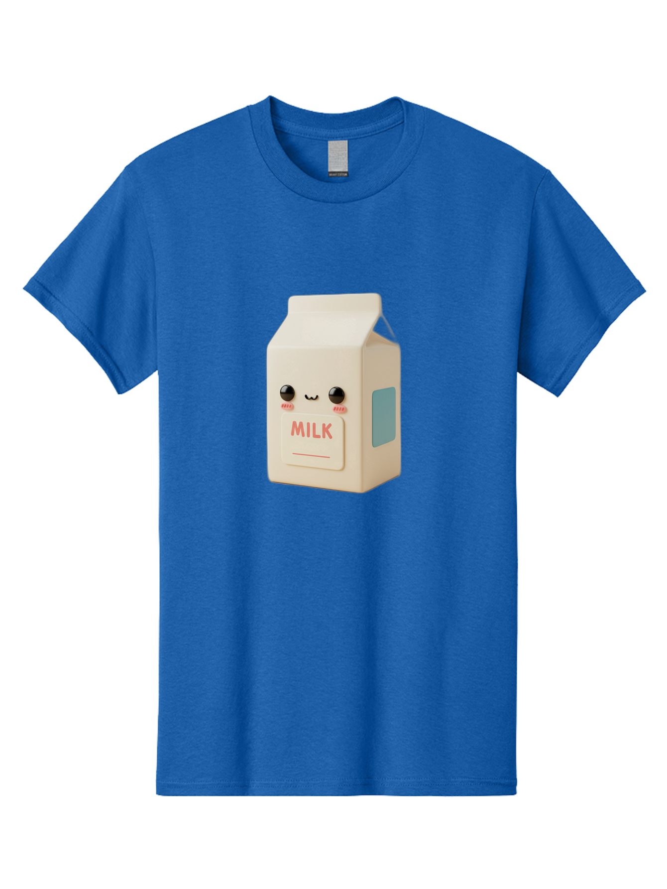 Milk-4 Men'S Graphic Tee, 100% Cotton, Comfortable Casual Summer Wear, Machine Washable, Carton With Face, Cute Character, Kawaii, Adorable, Milk Carton, Funny Expression, Playful Design, Happy Face, Cartoon-Style Bae499 6