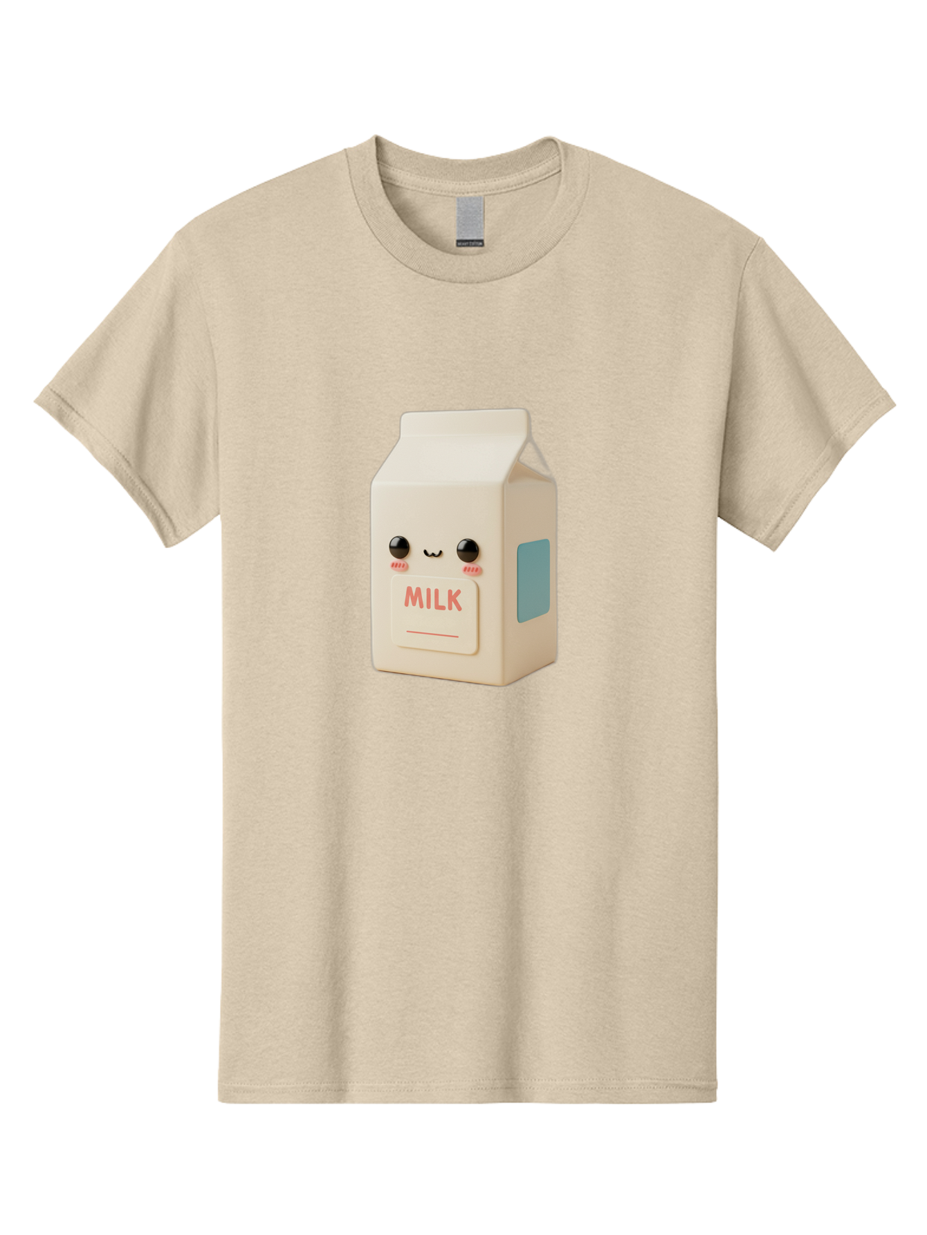 Milk-4 Men'S Graphic Tee, 100% Cotton, Comfortable Casual Summer Wear, Machine Washable, Carton With Face, Cute Character, Kawaii, Adorable, Milk Carton, Funny Expression, Playful Design, Happy Face, Cartoon-Style Bae499 12