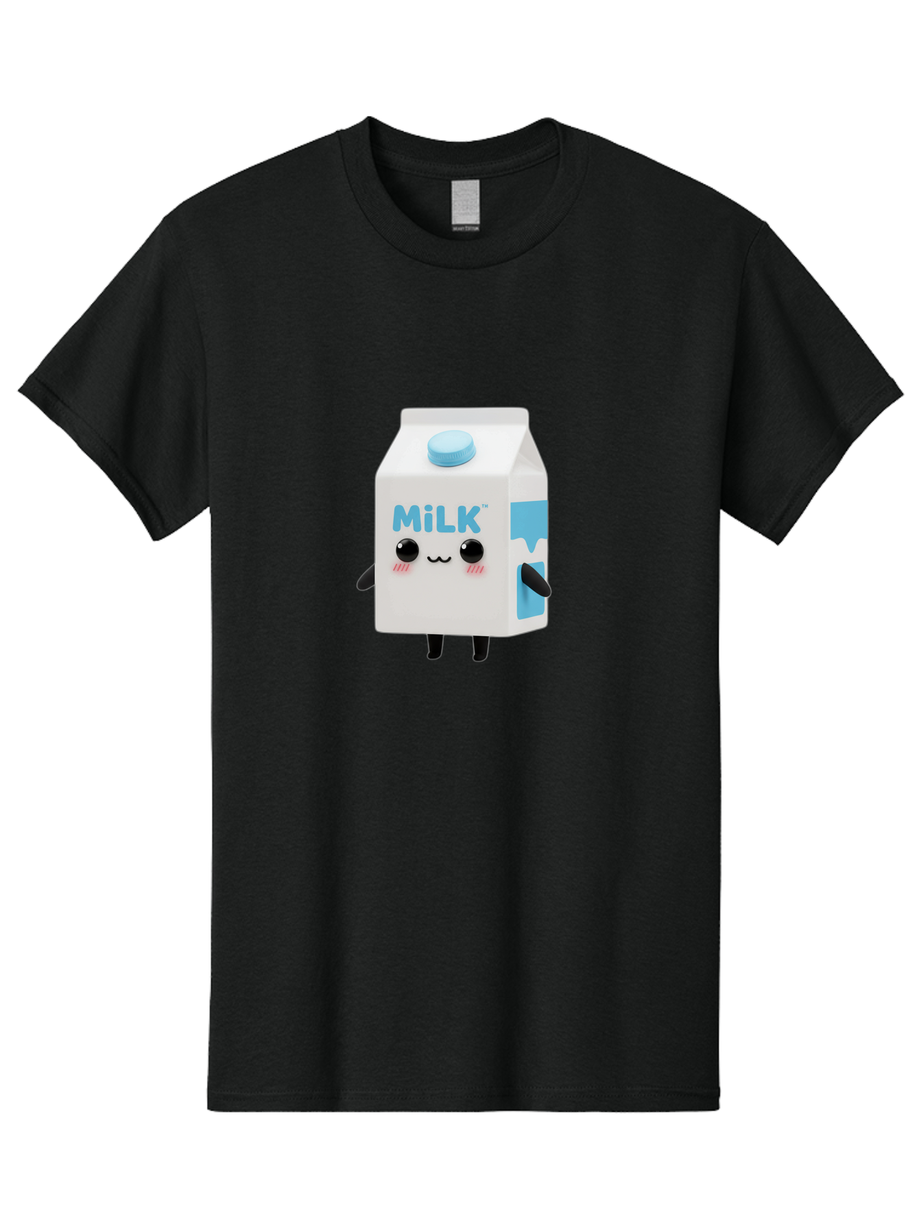 Milk Men'S Graphic Tee, 100% Cotton, Comfortable Casual Summer Wear, Machine Washable, Cartoon Milk Carton, Illustrated Beverage, Cute Character Design, Funny Packaging, Dairy Product, Kawaii Culture, Cartoon Character Bae504 10