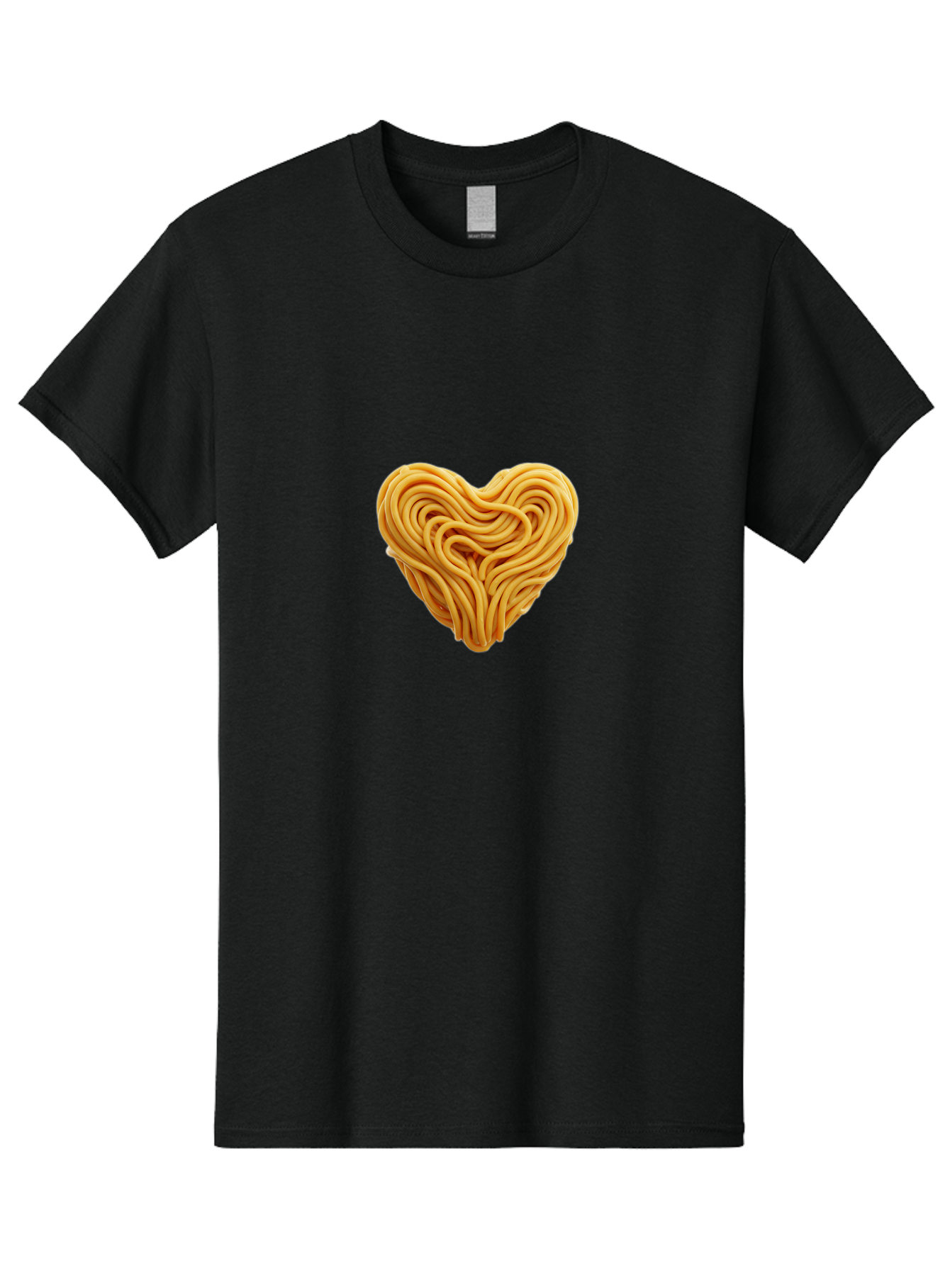 Noodles-Heart Men'S Graphic Tee, 100% Cotton, Comfortable Casual Summer Wear, Machine Washable, Heart Shaped Noodles, Creative Food Art, Noodle Design, Heart Made Of Noodles, Food Creativity, Unique Culinary Art, Noodle Heart, Food Styling Bae568 6