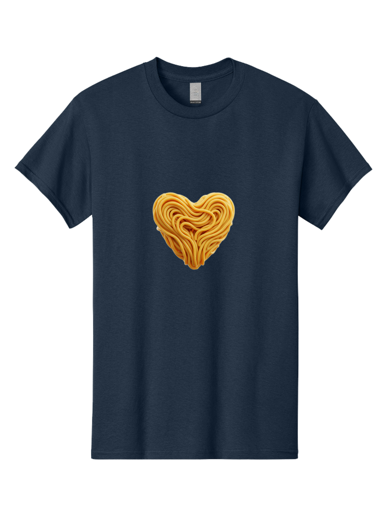 Noodles-Heart Men'S Graphic Tee, 100% Cotton, Comfortable Casual Summer Wear, Machine Washable, Heart Shaped Noodles, Creative Food Art, Noodle Design, Heart Made Of Noodles, Food Creativity, Unique Culinary Art, Noodle Heart, Food Styling Bae568 10