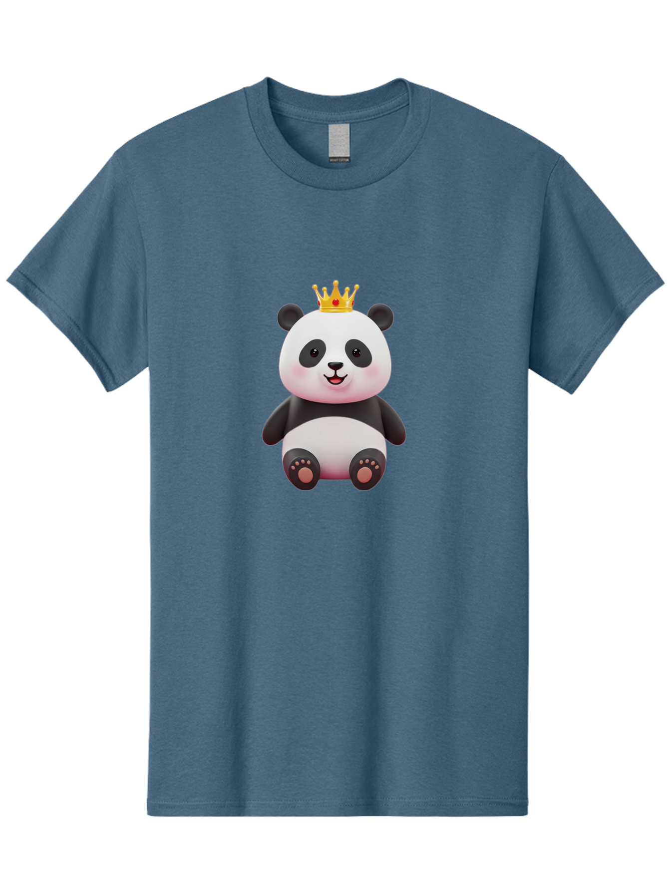 Panda-With-Gold-Crown-1 Men'S Graphic Tee, 100% Cotton, Comfortable Casual Summer Wear, Machine Washable, Cartoon Panda, Cute Panda, Panda Bear, King Panda, Crowned Animal, Regal Creature, Adorable Cartoon Character, Funny Animal, Royalty, Bae617 12