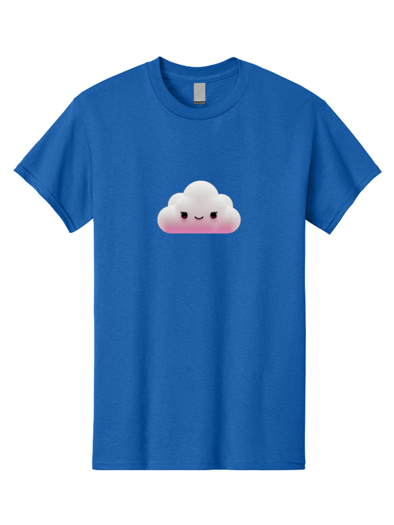 Pink-Cloud-1 Men'S Graphic Tee, 100% Cotton, Comfortable Casual Summer Wear, Machine Washable, Cute Cloud, Cartoon Character, Smiling Face, Fluffy Cloud, Soft Pink, Whimsical Design, Kawaii Art, Digital Illustration, Happy Cloud Bae633 13