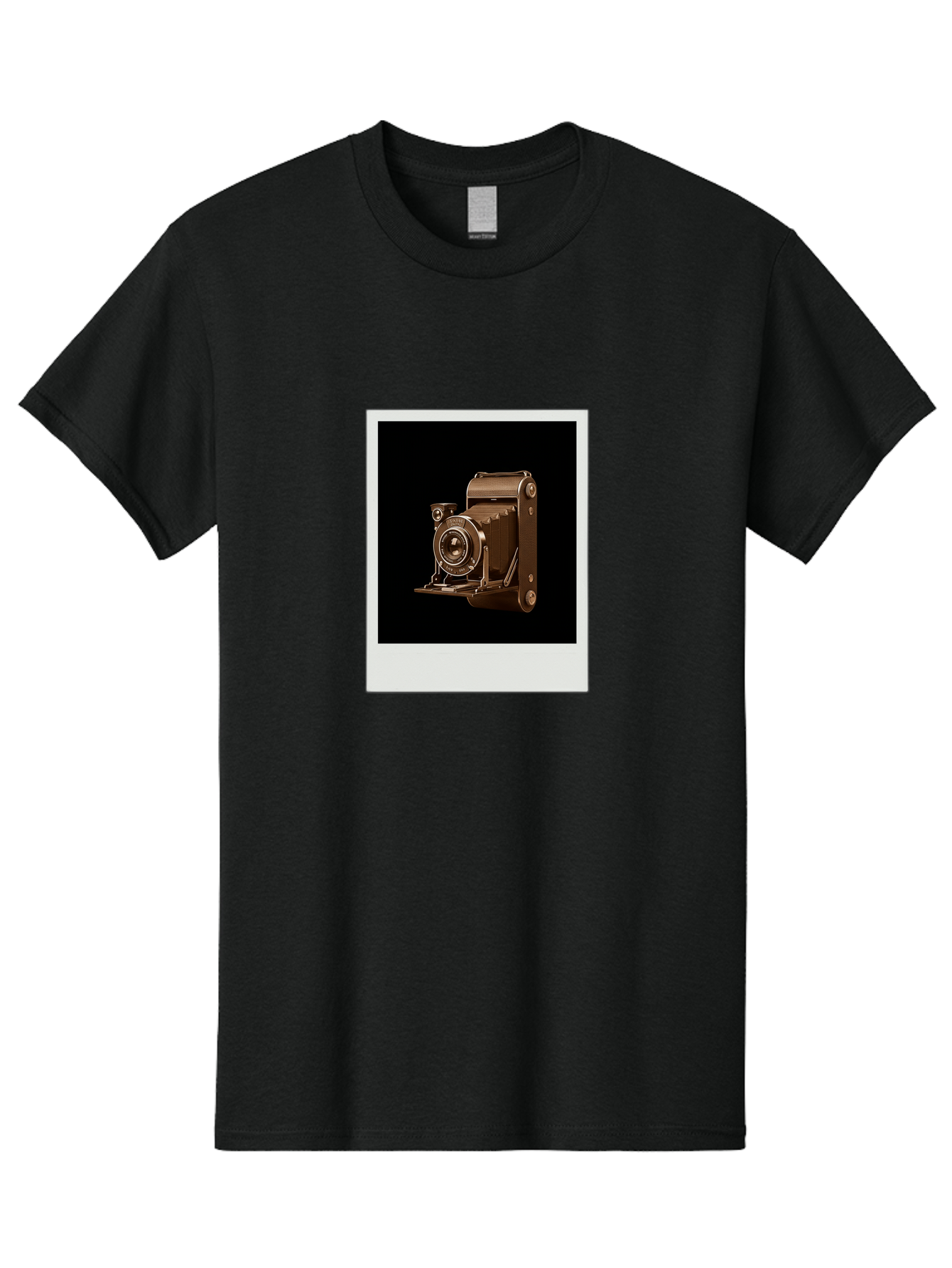 Polaroid-Camera-1 Men'S Graphic Tee, 100% Cotton, Comfortable Casual Summer Wear, Machine Washable, Vintage Camera, Old Photography Equipment, Retro Style, Antique Camera, Nostalgic Feel, Classic Design, Photography History, Instant Camera, Bae680 2