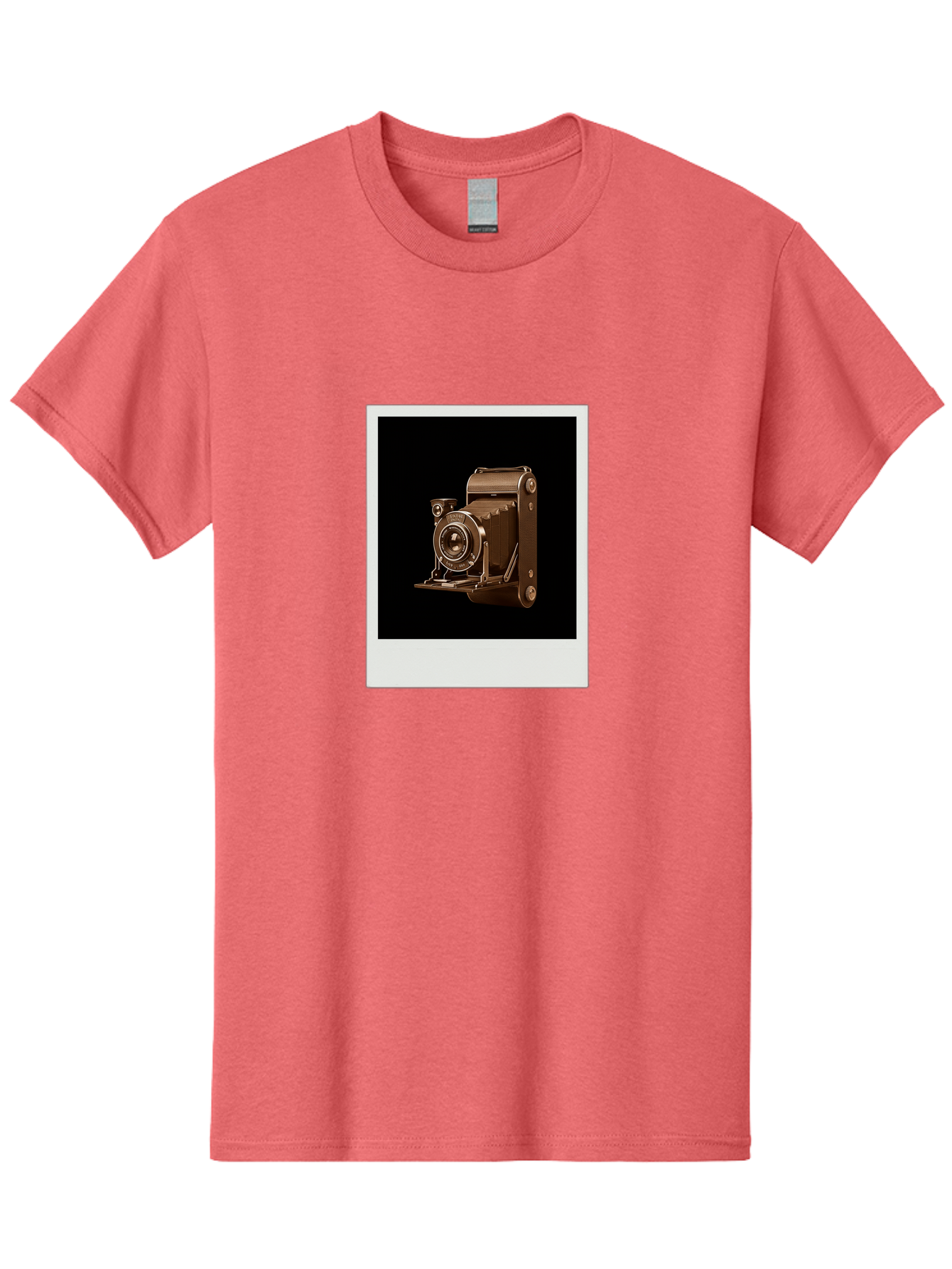Polaroid-Camera-1 Men'S Graphic Tee, 100% Cotton, Comfortable Casual Summer Wear, Machine Washable, Vintage Camera, Old Photography Equipment, Retro Style, Antique Camera, Nostalgic Feel, Classic Design, Photography History, Instant Camera, Bae680 15