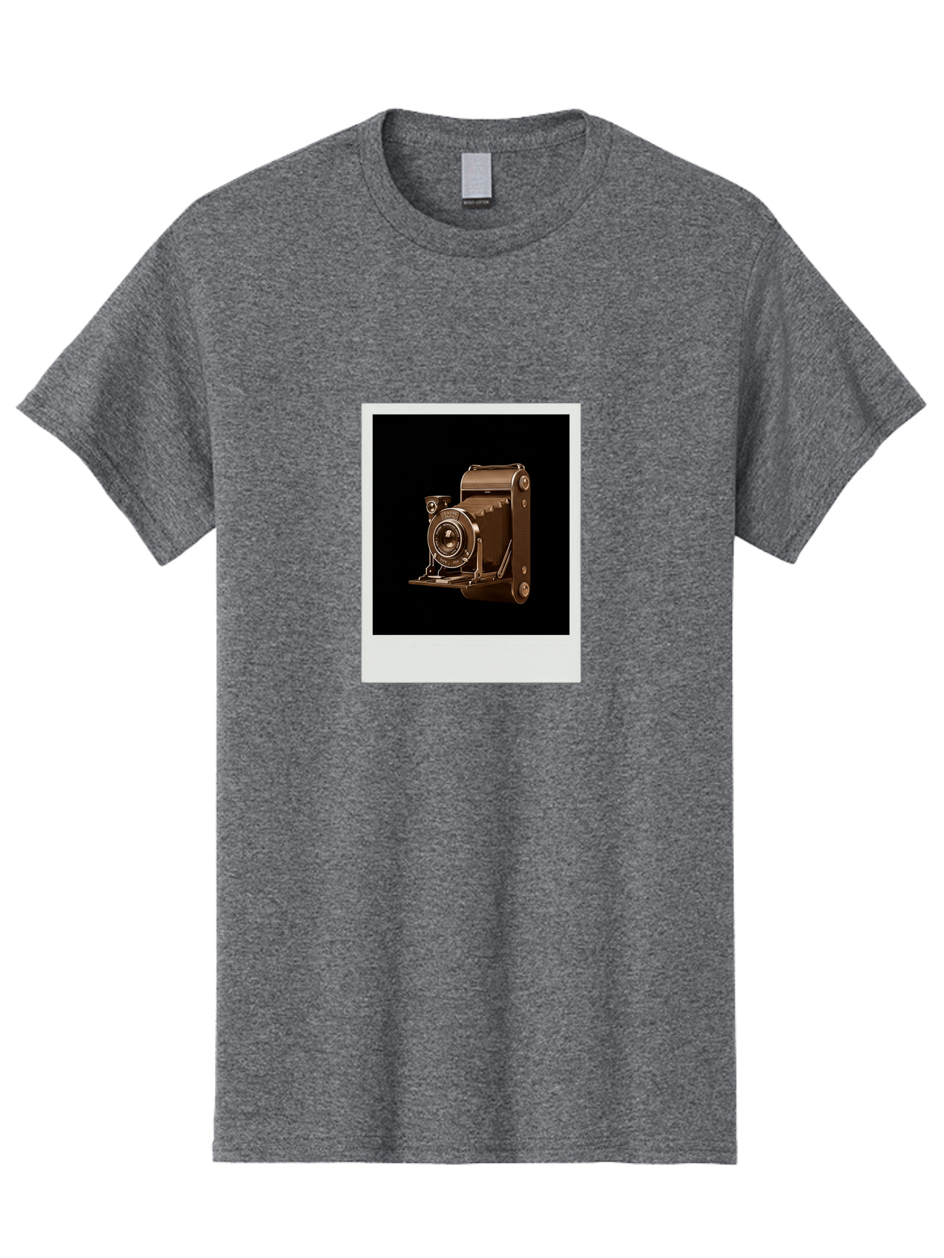 Polaroid-Camera-1 Men'S Graphic Tee, 100% Cotton, Comfortable Casual Summer Wear, Machine Washable, Vintage Camera, Old Photography Equipment, Retro Style, Antique Camera, Nostalgic Feel, Classic Design, Photography History, Instant Camera, Bae680 14