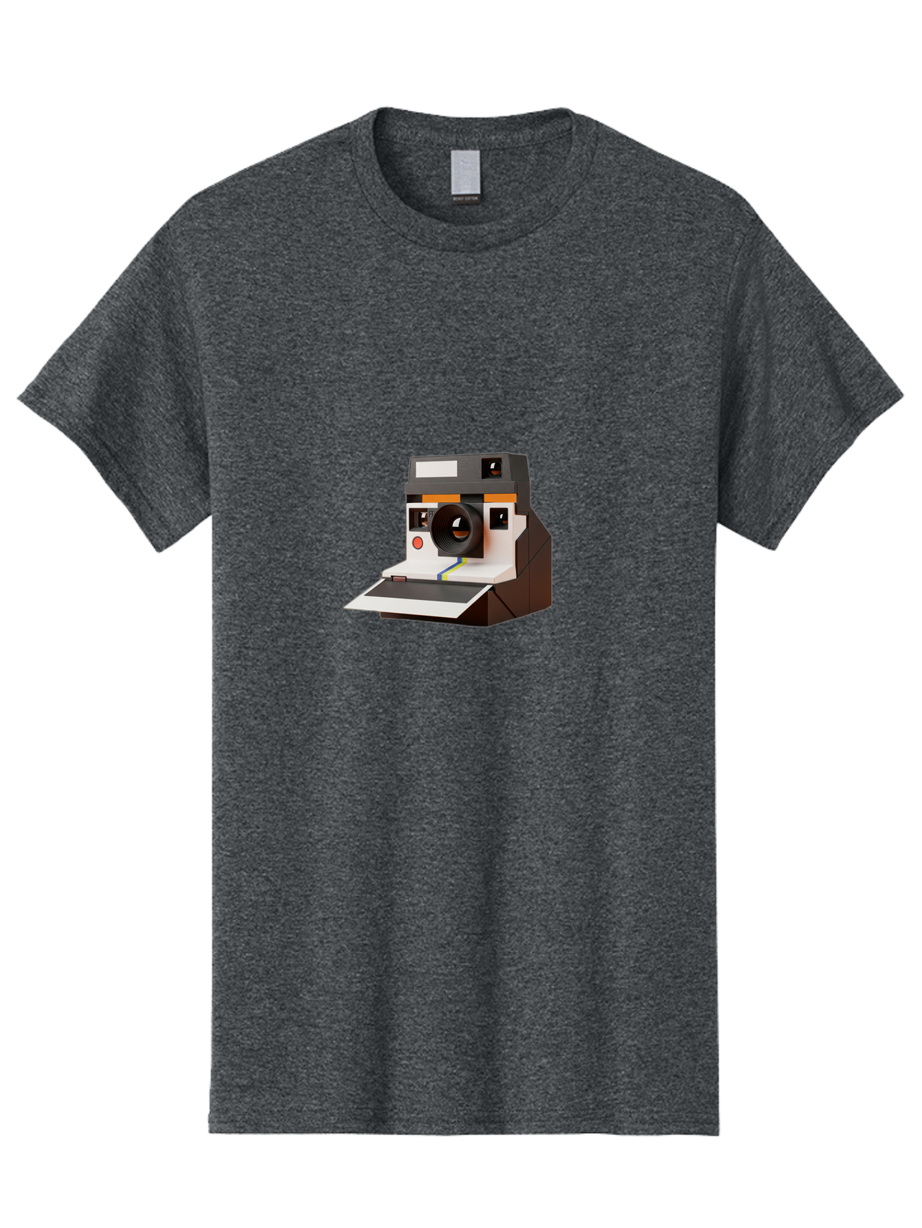 Polaroid-Camera-8 Men'S Graphic Tee, 100% Cotton, Comfortable Casual Summer Wear, Machine Washable, Vintage Camera, Instant Photography, Retro Technology, Analog Camera, Nostalgic Design, Photography Equipment, Classic Style Bae688 1