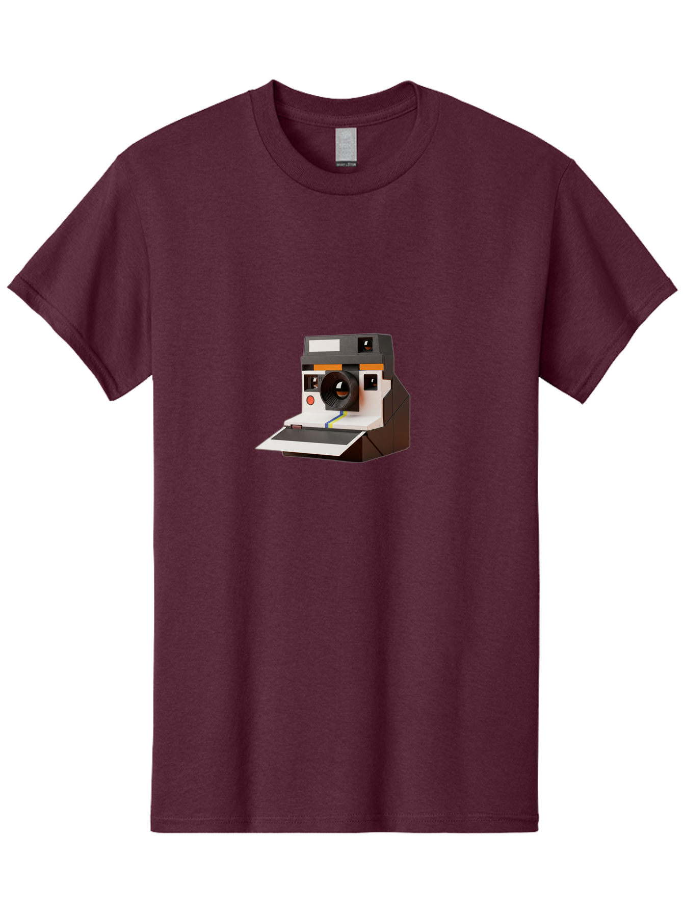 Polaroid-Camera-8 Men'S Graphic Tee, 100% Cotton, Comfortable Casual Summer Wear, Machine Washable, Vintage Camera, Instant Photography, Retro Technology, Analog Camera, Nostalgic Design, Photography Equipment, Classic Style Bae688 3