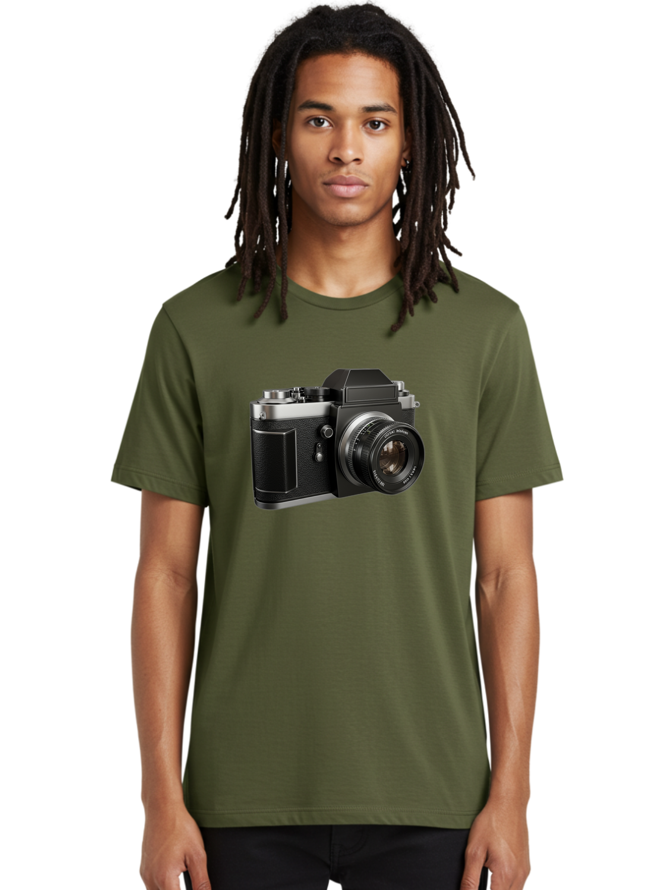 Praktica Men'S Graphic Tee, 100% Cotton, Comfortable Casual Summer Wear, Machine Washable, Vintage Camera, Photography Equipment, Classic Design, Black Camera Body, Lens Details, Optical Viewfinder, Shutter Release, Photography Gear, Bae692 26