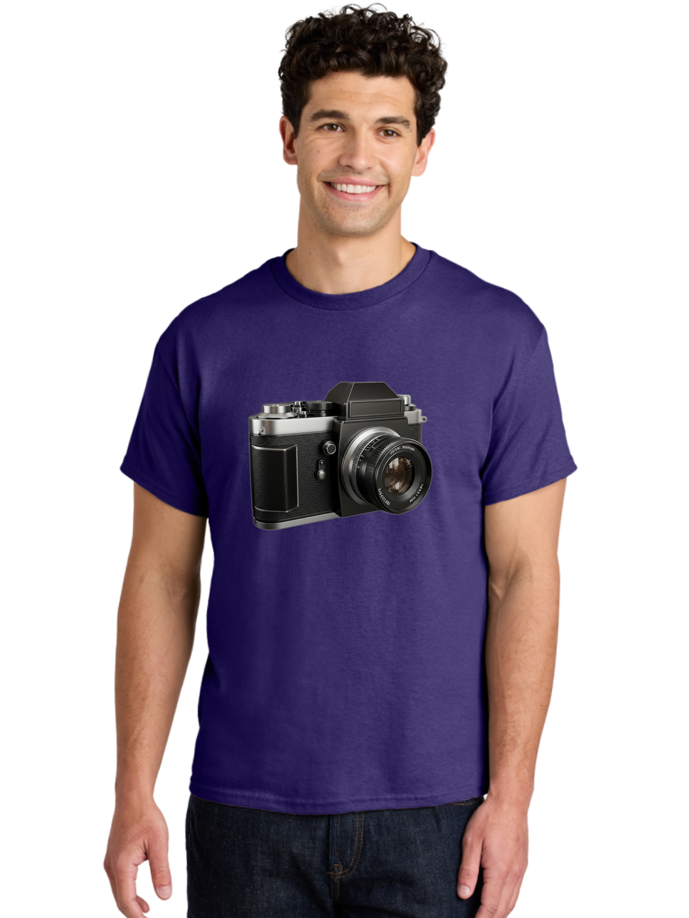 Praktica Men'S Graphic Tee, 100% Cotton, Comfortable Casual Summer Wear, Machine Washable, Vintage Camera, Photography Equipment, Classic Design, Black Camera Body, Lens Details, Optical Viewfinder, Shutter Release, Photography Gear, Bae692 27