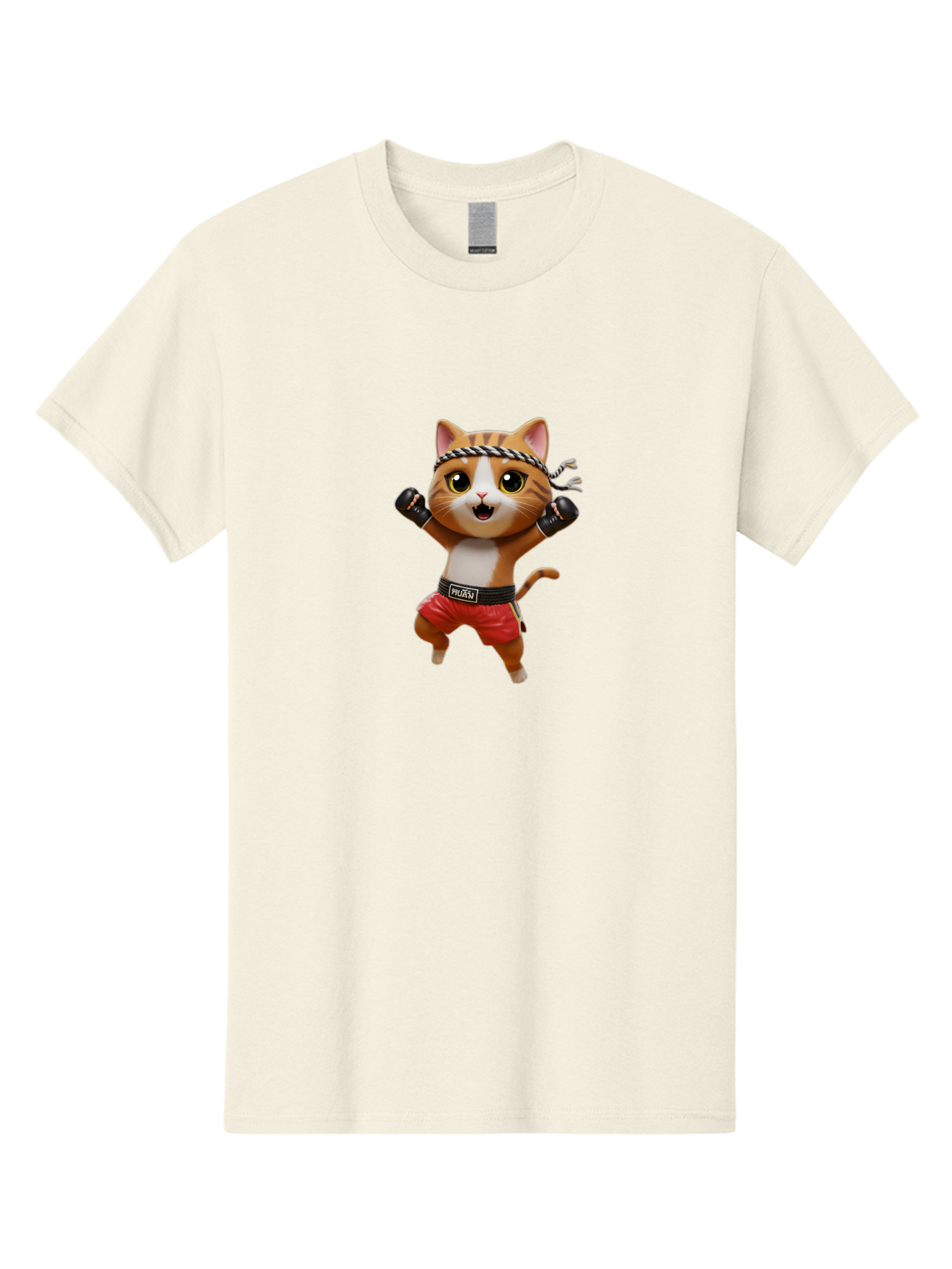 Puma-Cat Men'S Graphic Tee, 100% Cotton, Comfortable Casual Summer Wear, Machine Washable, Cartoon Cat In Boxing Attire, Pudim Belt, Boxing Gloves, Determined Expression, Funny Animal Character, Playful Design, Sports-Themed Illustration, Bae694 6