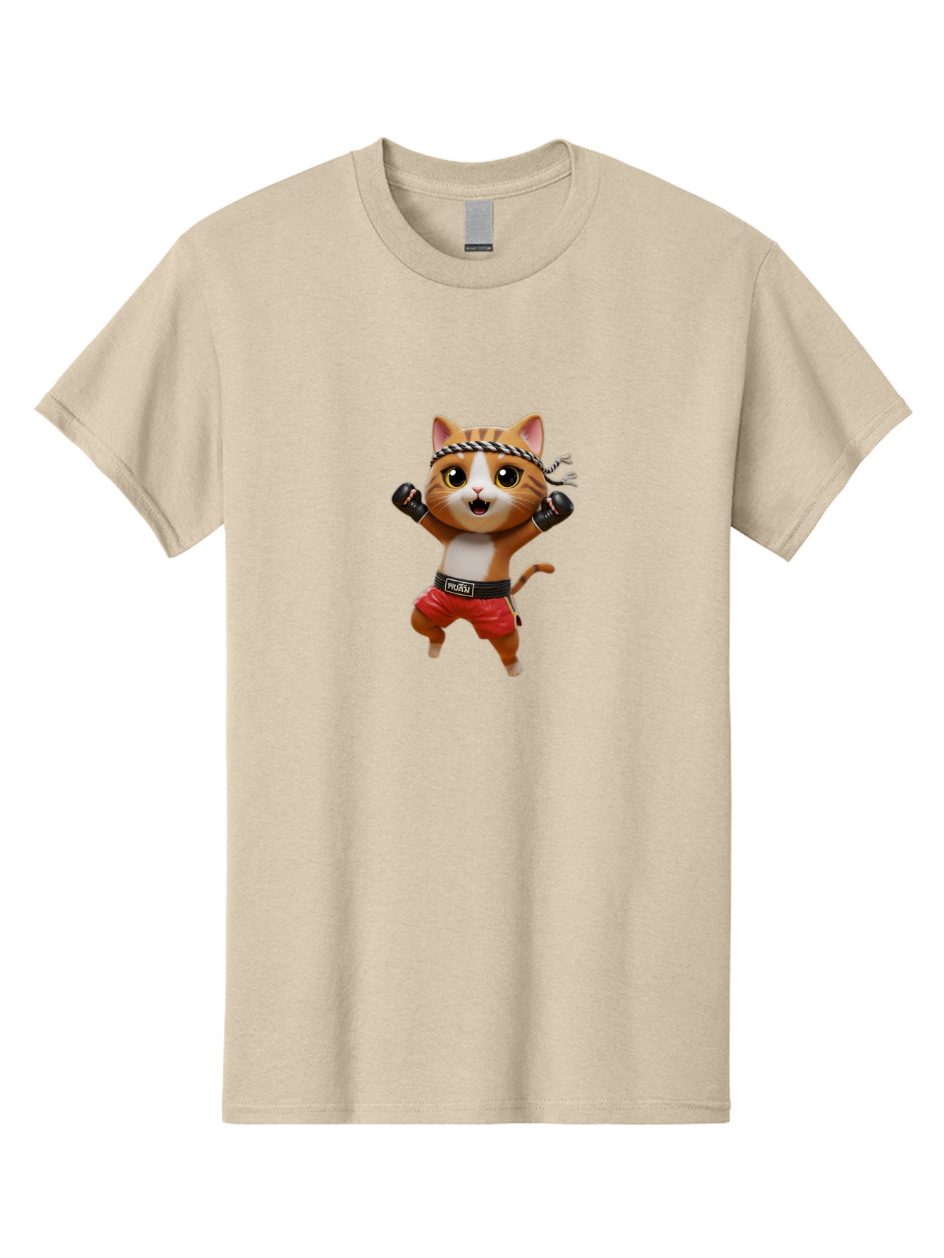 Puma-Cat Men'S Graphic Tee, 100% Cotton, Comfortable Casual Summer Wear, Machine Washable, Cartoon Cat In Boxing Attire, Pudim Belt, Boxing Gloves, Determined Expression, Funny Animal Character, Playful Design, Sports-Themed Illustration, Bae694 14