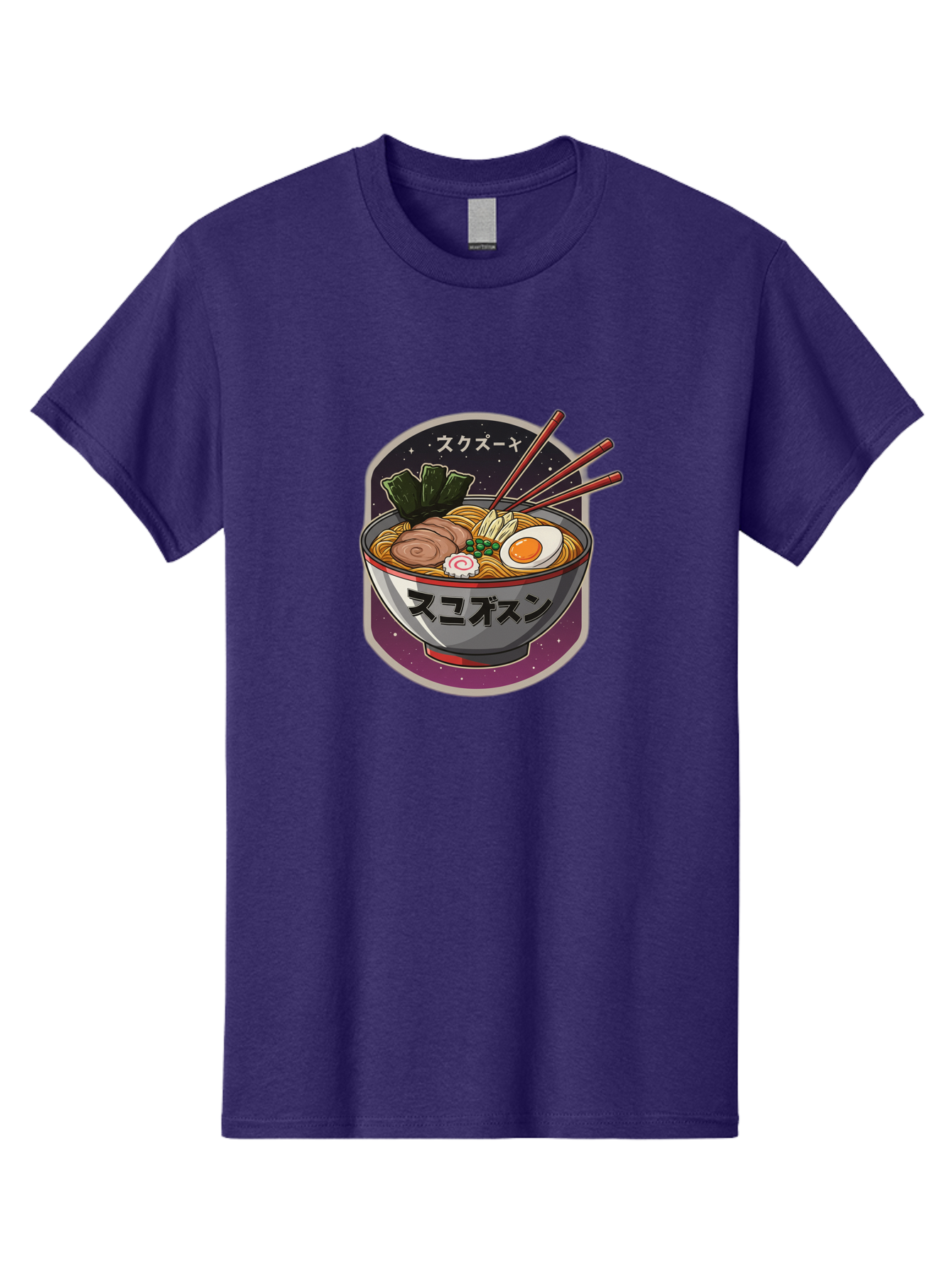 Ramen-6 Men'S Graphic Tee, 100% Cotton, Comfortable Casual Summer Wear, Machine Washable, Steaming Bowl Of Ramen, Noodles, Sliced Pork, Boiled Egg, Green Onions, Seaweed, Chopsticks, Japanese Cuisine, Asian Food, Comfort Meal, Savory Flavors, Bae703 3