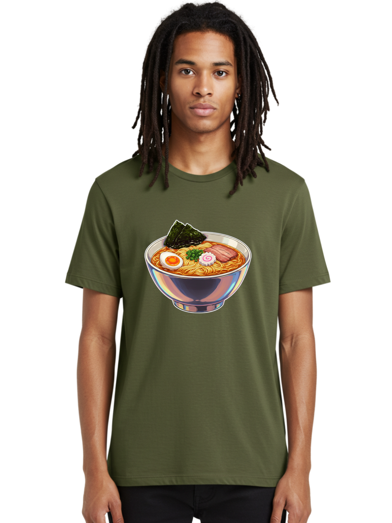 Ramen-8 Men'S Graphic Tee, 100% Cotton, Comfortable Casual Summer Wear, Machine Washable, Bowl Of Ramen, Japanese Cuisine, Egg, Seaweed, Pork, Noodles, Savory Broth, Appetizing Meal, Food Illustration, Delicious Dish Bae705 23