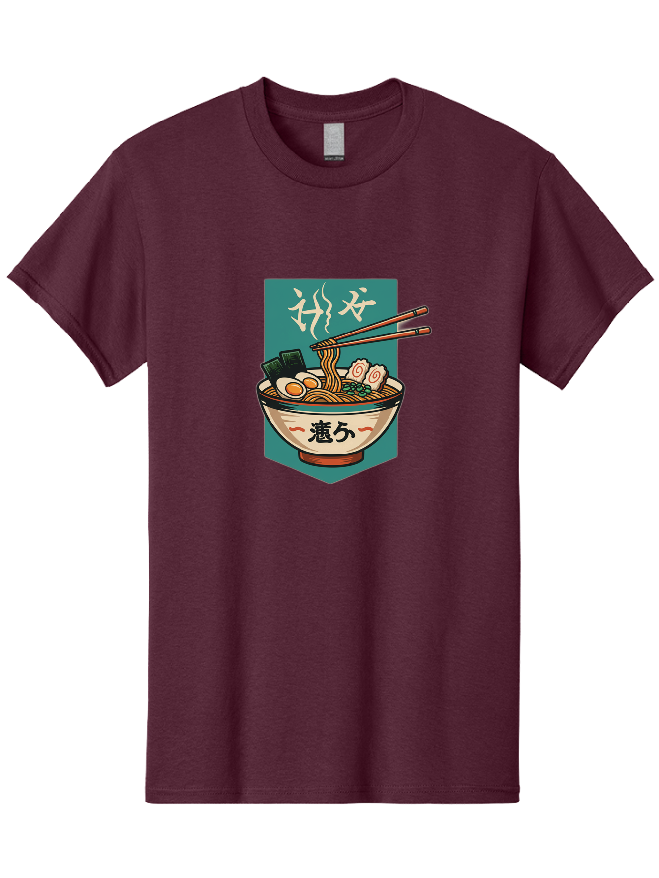 Ramen-Bowl-5 Men'S Graphic Tee, 100% Cotton, Comfortable Casual Summer Wear, Machine Washable, Steaming Bowl Of Ramen, Japanese Cuisine, Noodle Soup, Chopsticks, Egg, Seaweed, Pork Slices, Savory Dish, Comfort Food, Asian Flavors Bae710 11